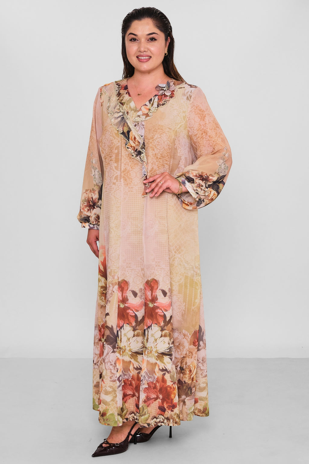 Gumanize - Extended Plus Size Dress (GMZ2026-1022-8316) - 8690200196997