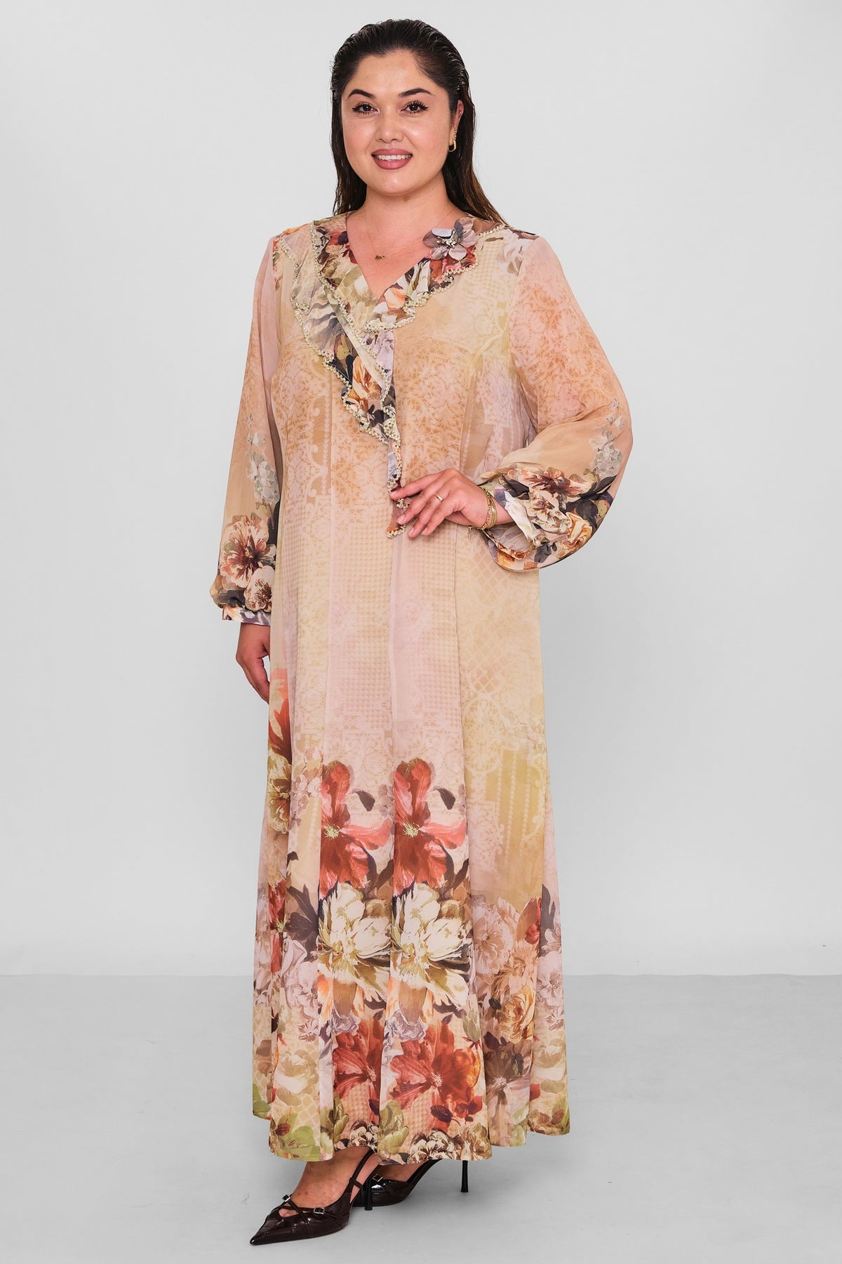 Gumanize - Extended Plus Size Dress (GMZ2026-1022-8316) - 8690200196997