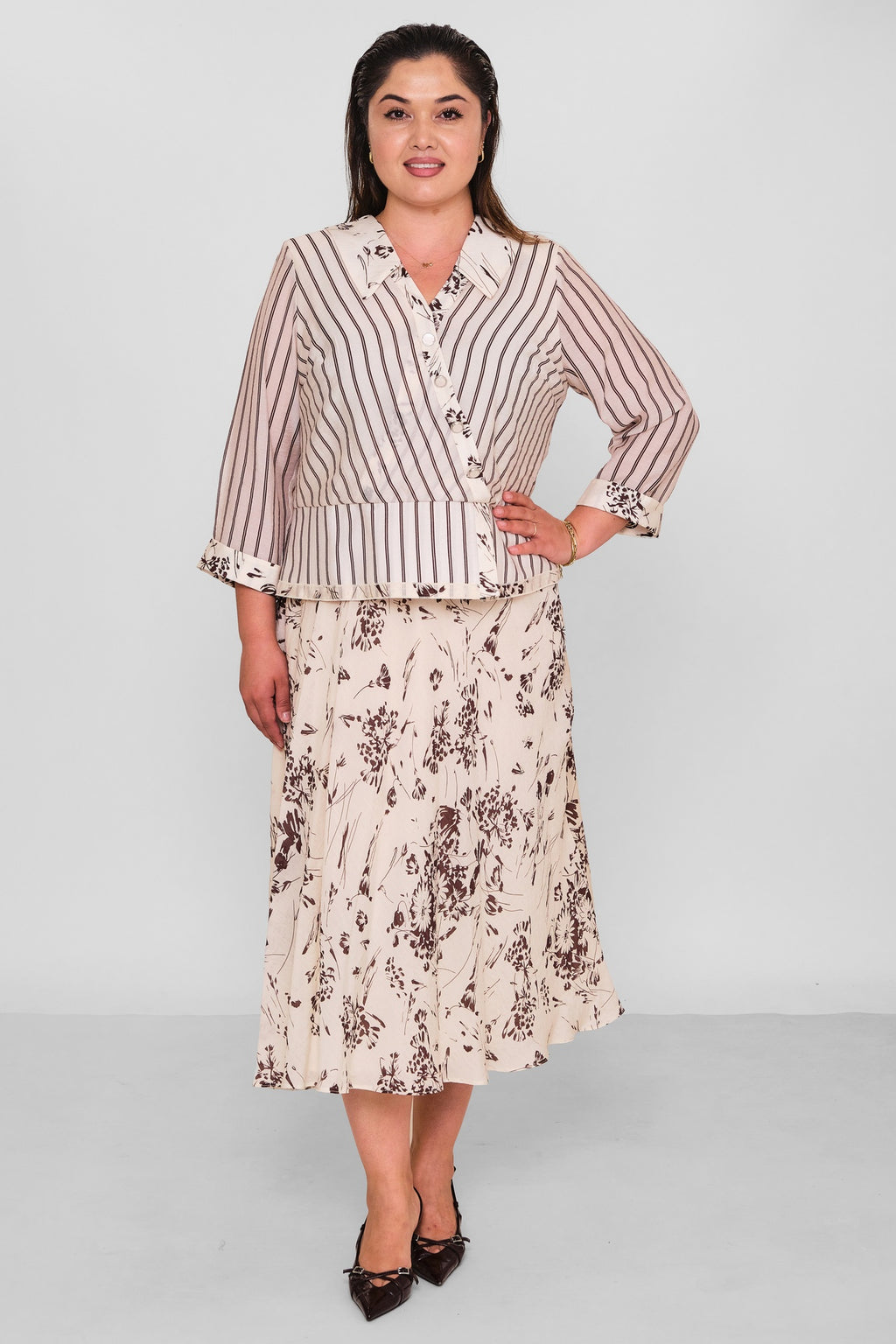 Gumanize - Plus Size Suit (GMZTK488-8350) - 8690200197017