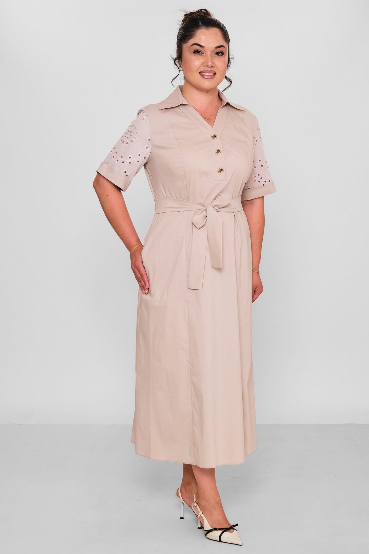 Dress Port - Plus Size Dress (DSP26Y5779) - 8690200197161