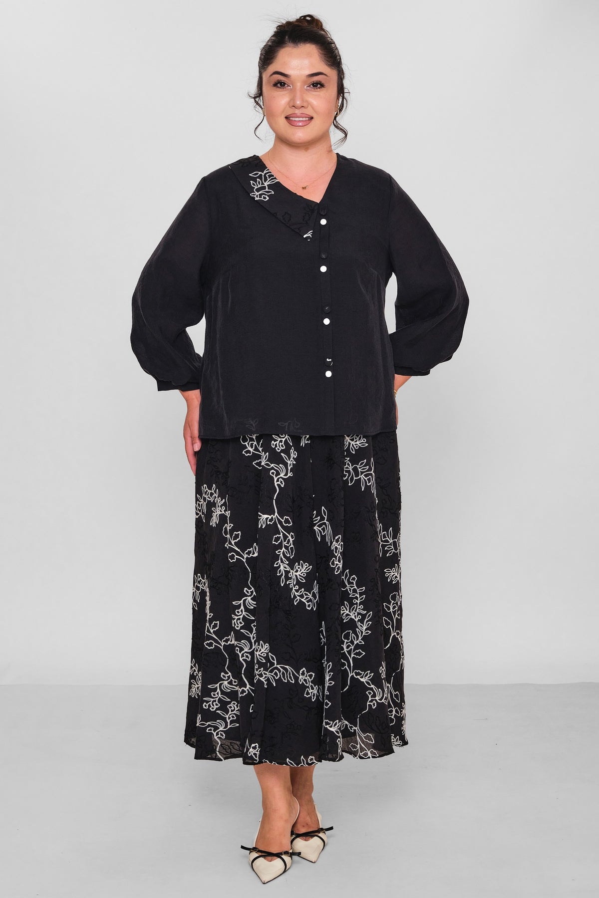 Gumanize - Plus Size Suit (GMZTK604-8156) - 8690200197192