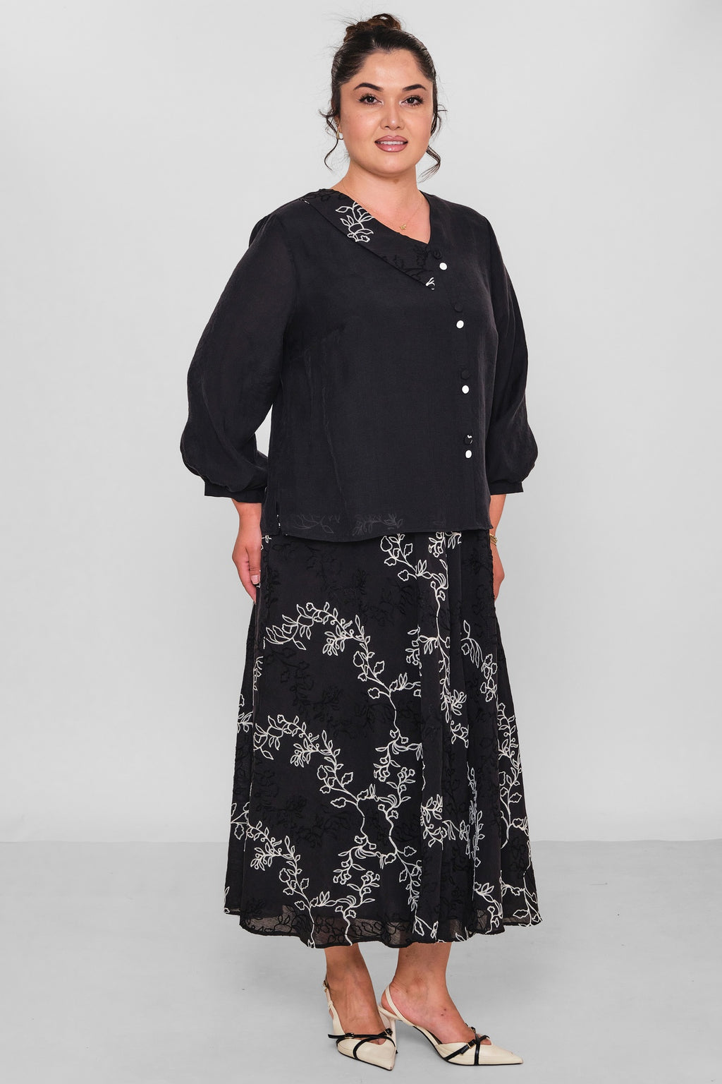 Gumanize - Plus Size Suit (GMZTK604-8156) - 8690200197192
