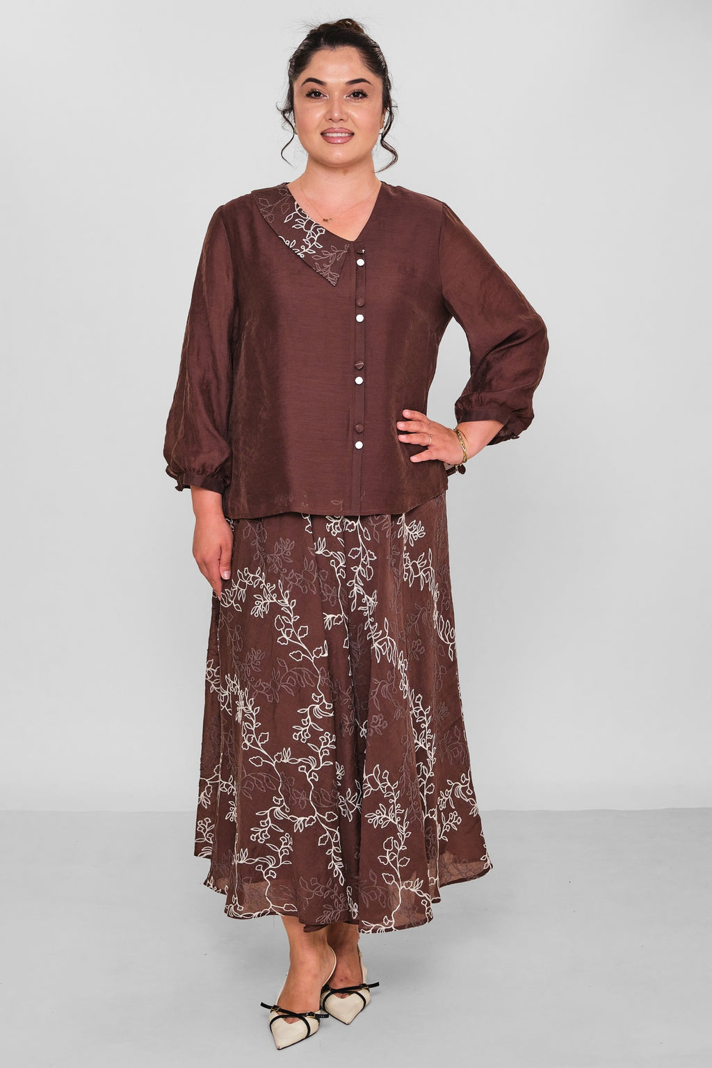 Gumanize - Plus Size Suit (GMZTK604-8156) - 8690200197208