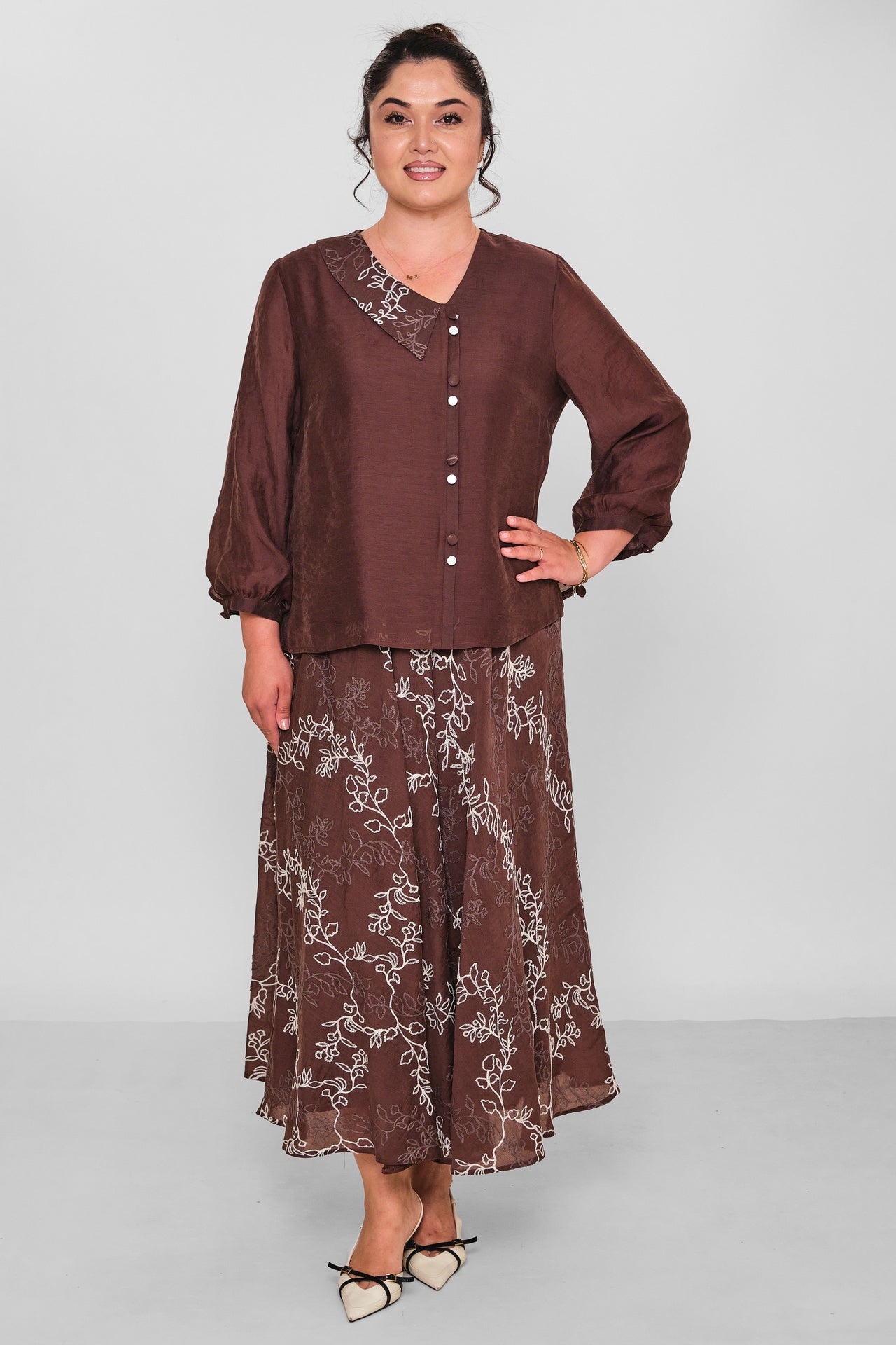 Gumanize - Plus Size Suit (GMZTK604-8156) - 8690200197208