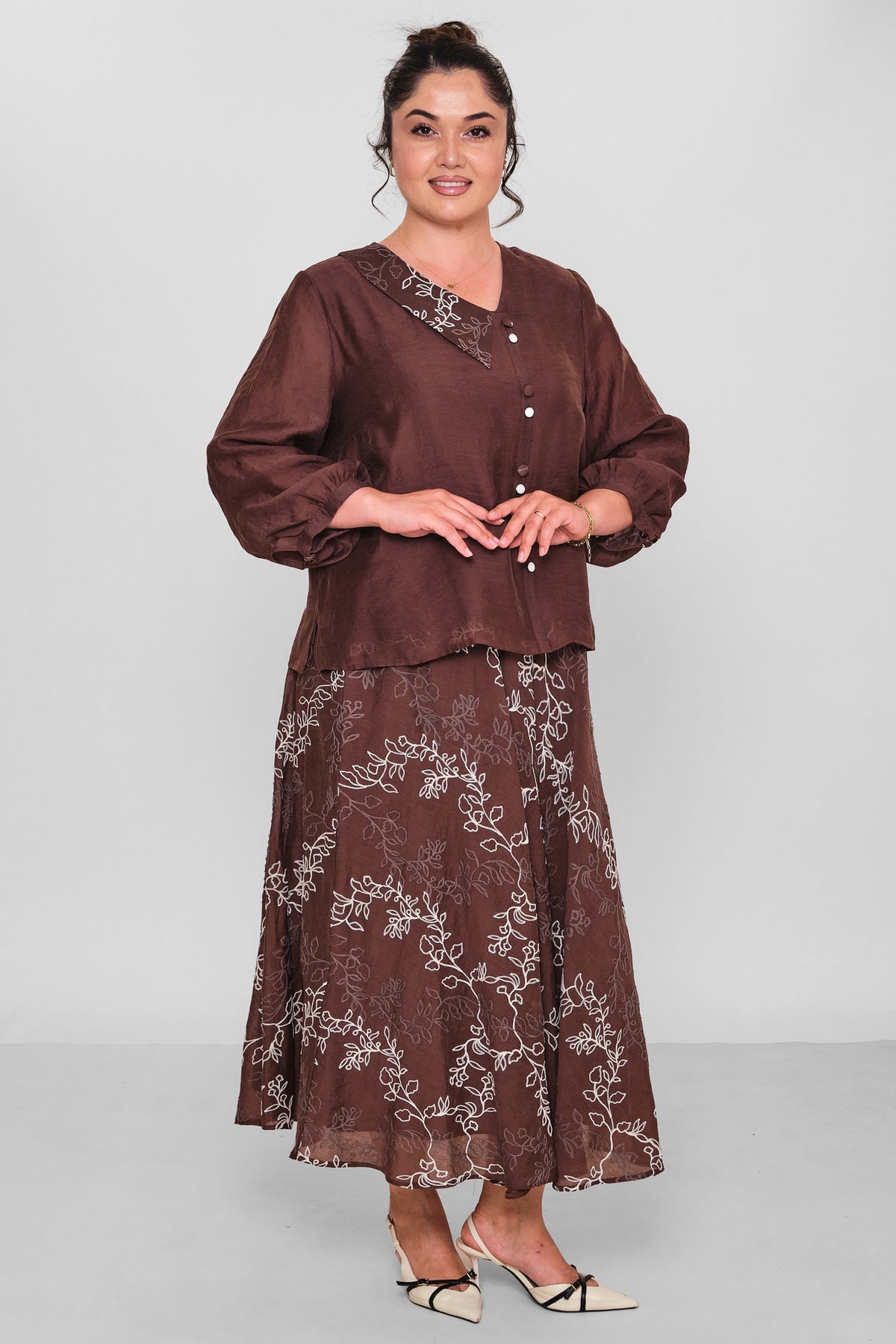 Gumanize - Plus Size Suit (GMZTK604-8156) - 8690200197208