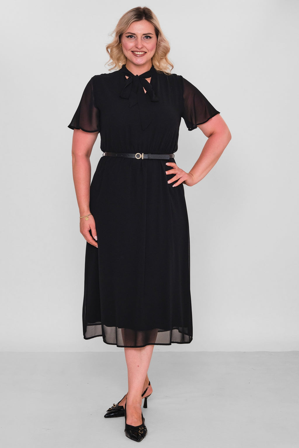 Revaro - Plus Size Dress (RVR26YBS-2705/A) - 8690200197215