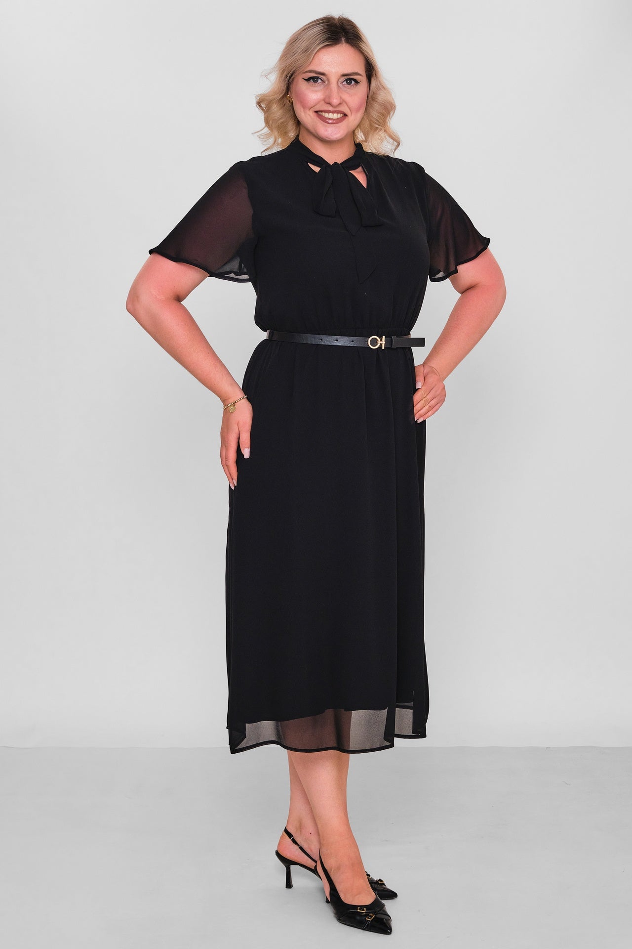 Revaro - Plus Size Dress (RVR26YBS-2705/A) - 8690200197215