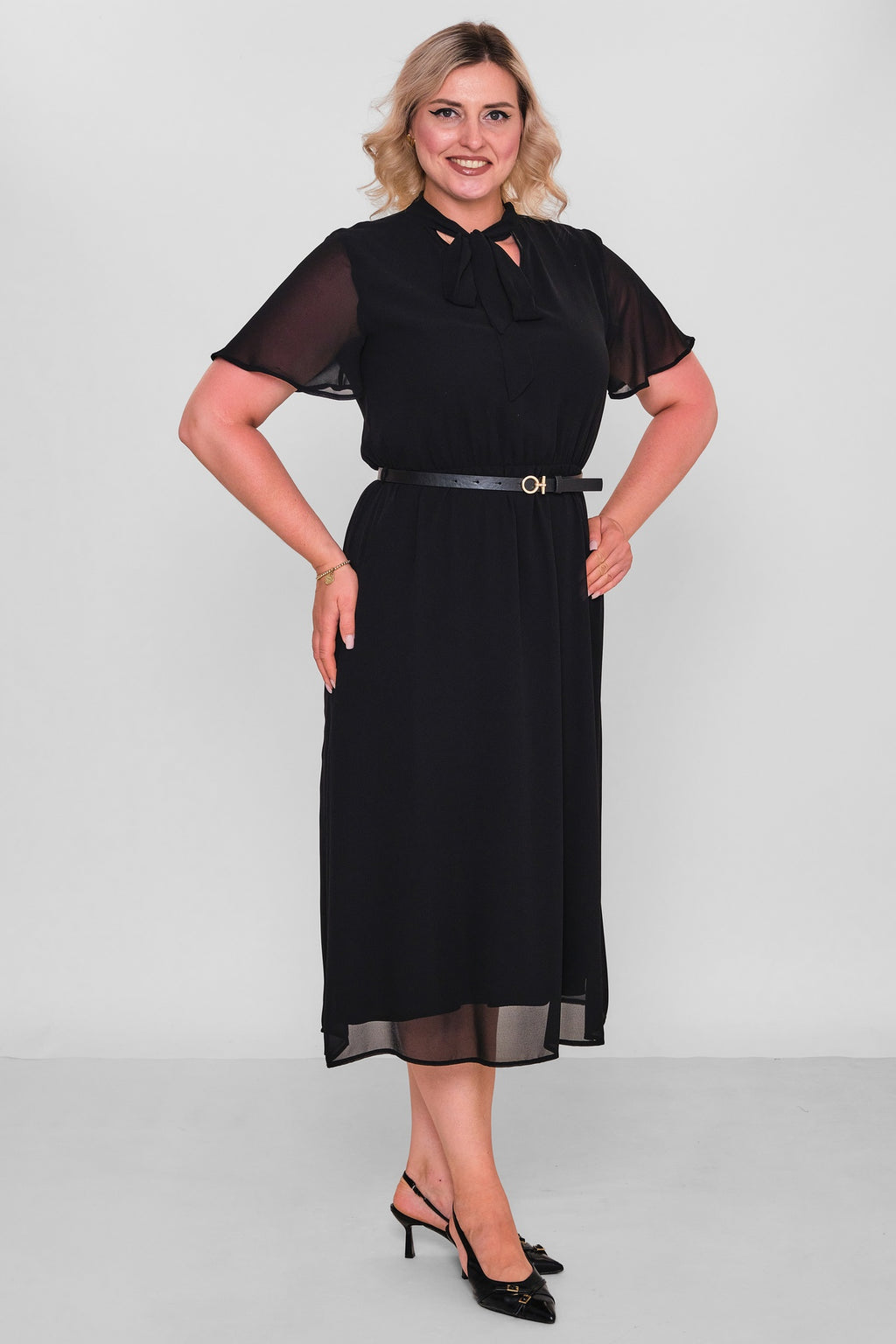 Revaro - Plus Size Dress (RVR26YBS-2705/A) - 8690200197215
