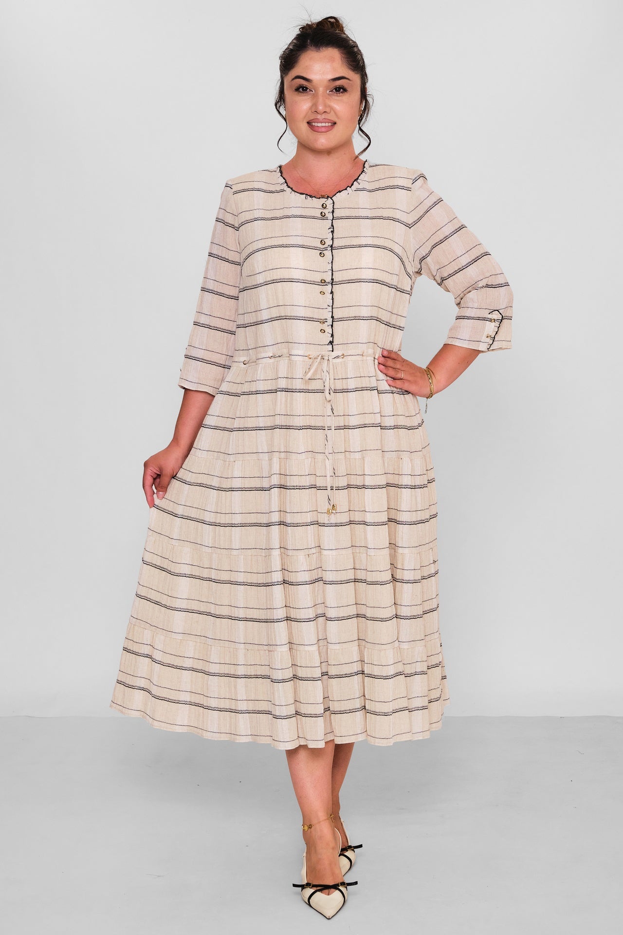 Gumanize - Plus Size Dress (GMZ2026-538-8324) - 8690200197253