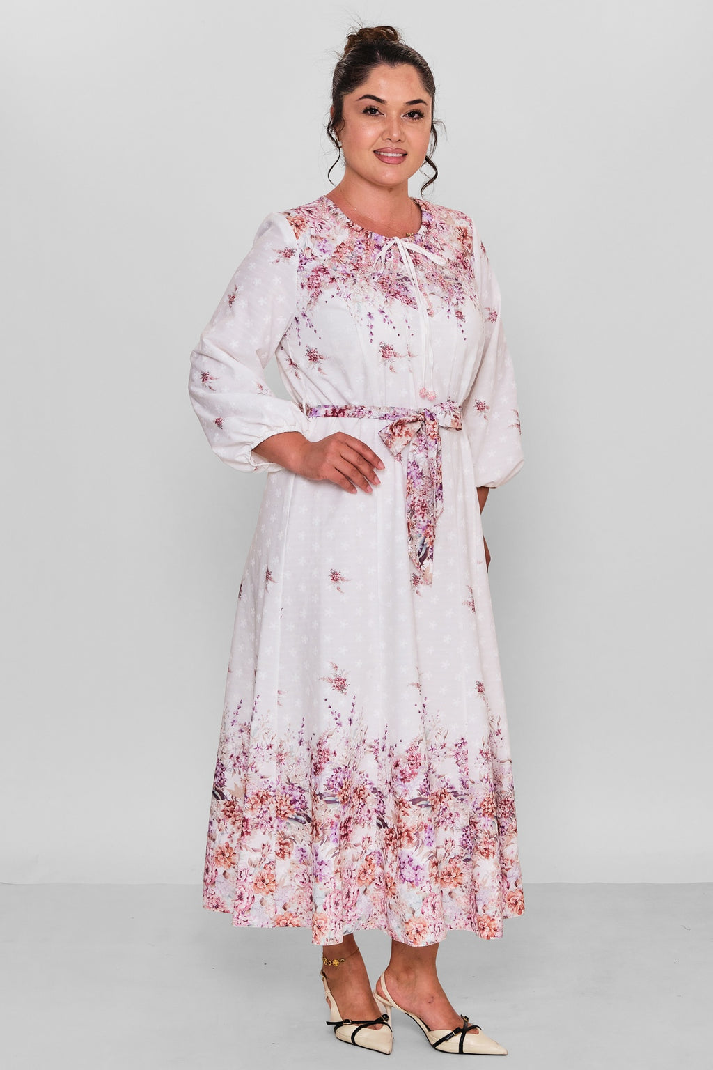Gumanize - Plus Size Dress (GMZ2026-983-8272) - 8690200197314