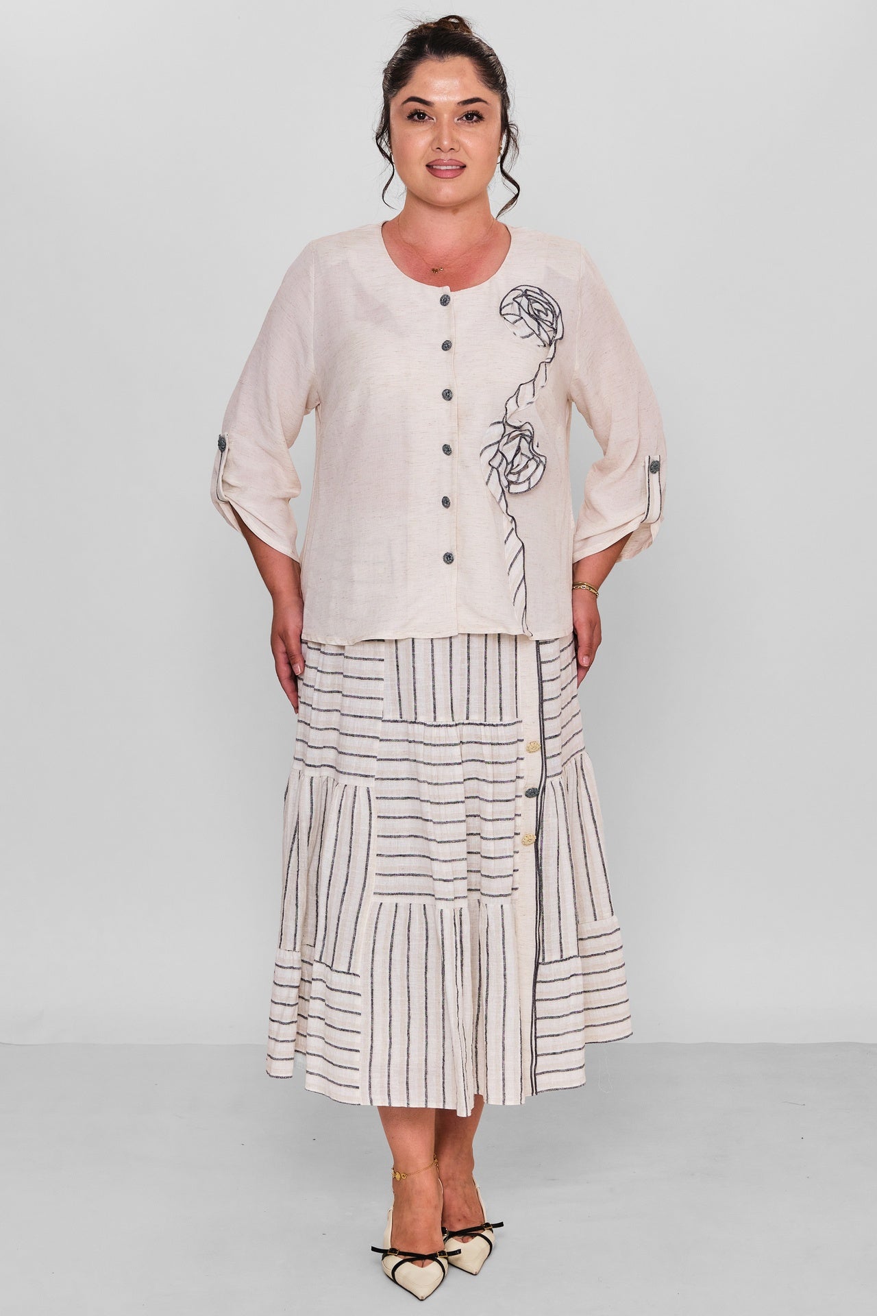 Gumanize - Plus Size Suit (GMZTK481-8328) - 8690200197338