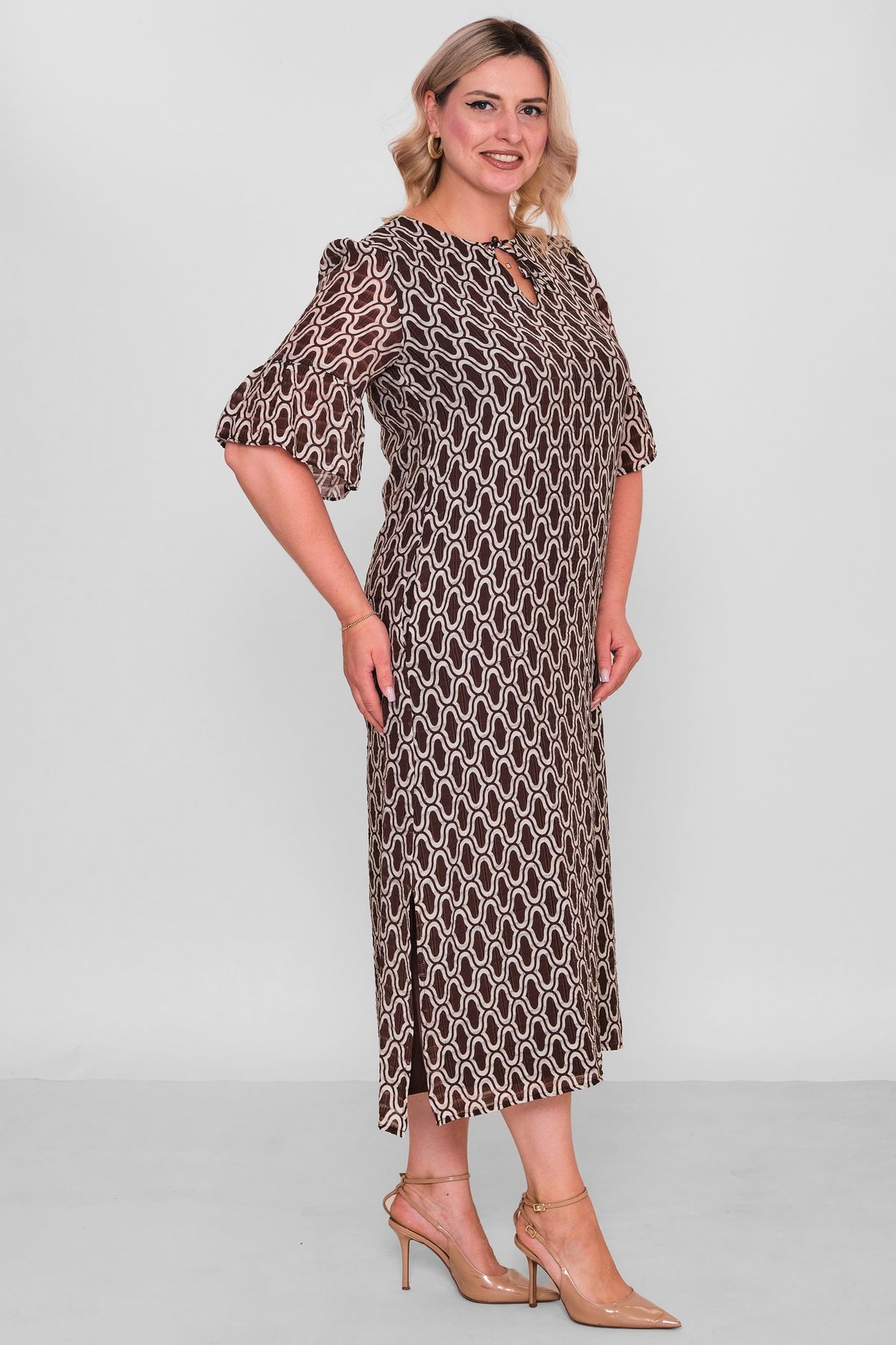 Revaro - Plus Size Dress (RVR26YBS-2717) - 8690200197444