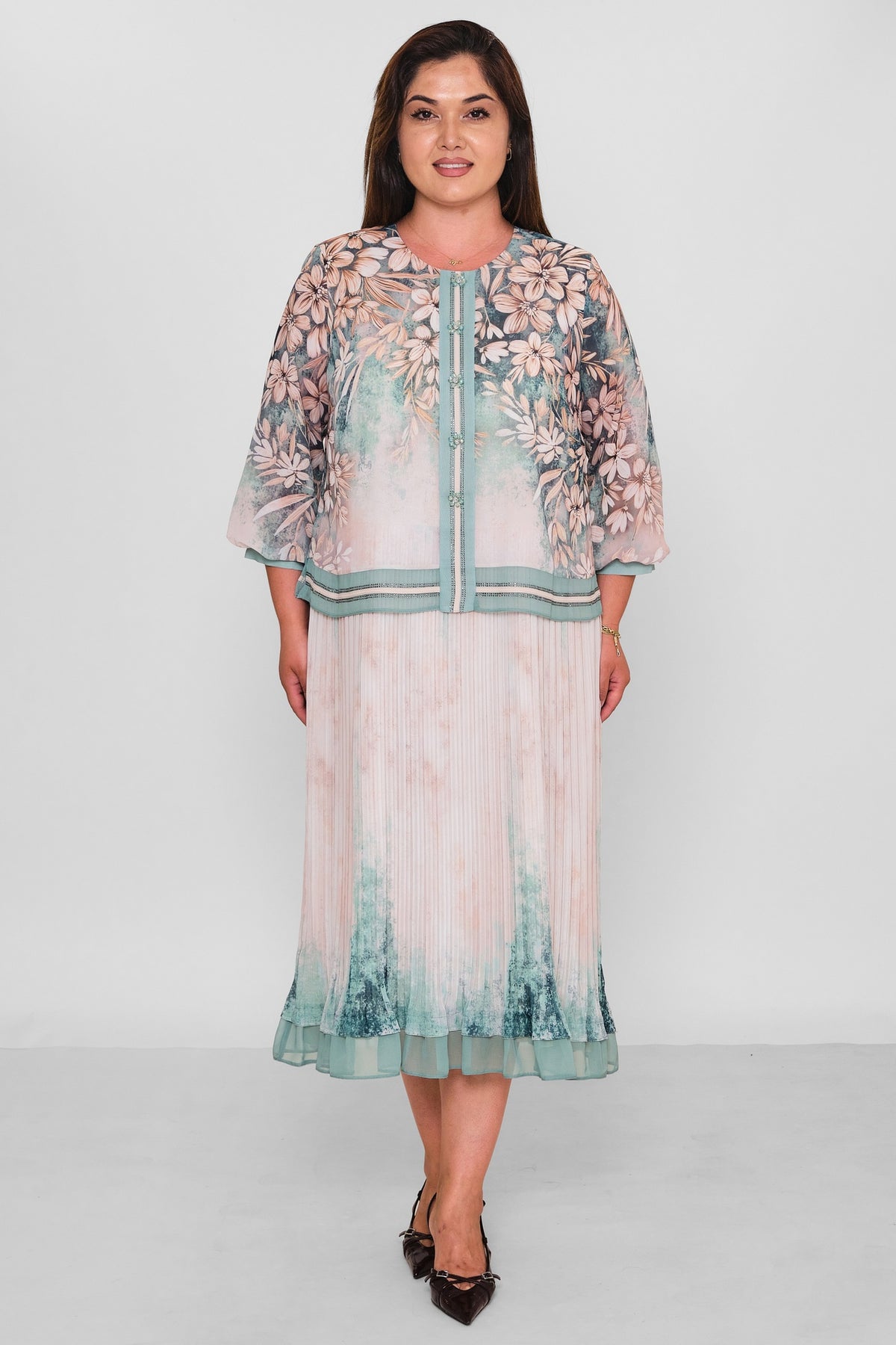Gumanize - Plus Size Dress (GMZ2026-1033-8048) - 8690200197840