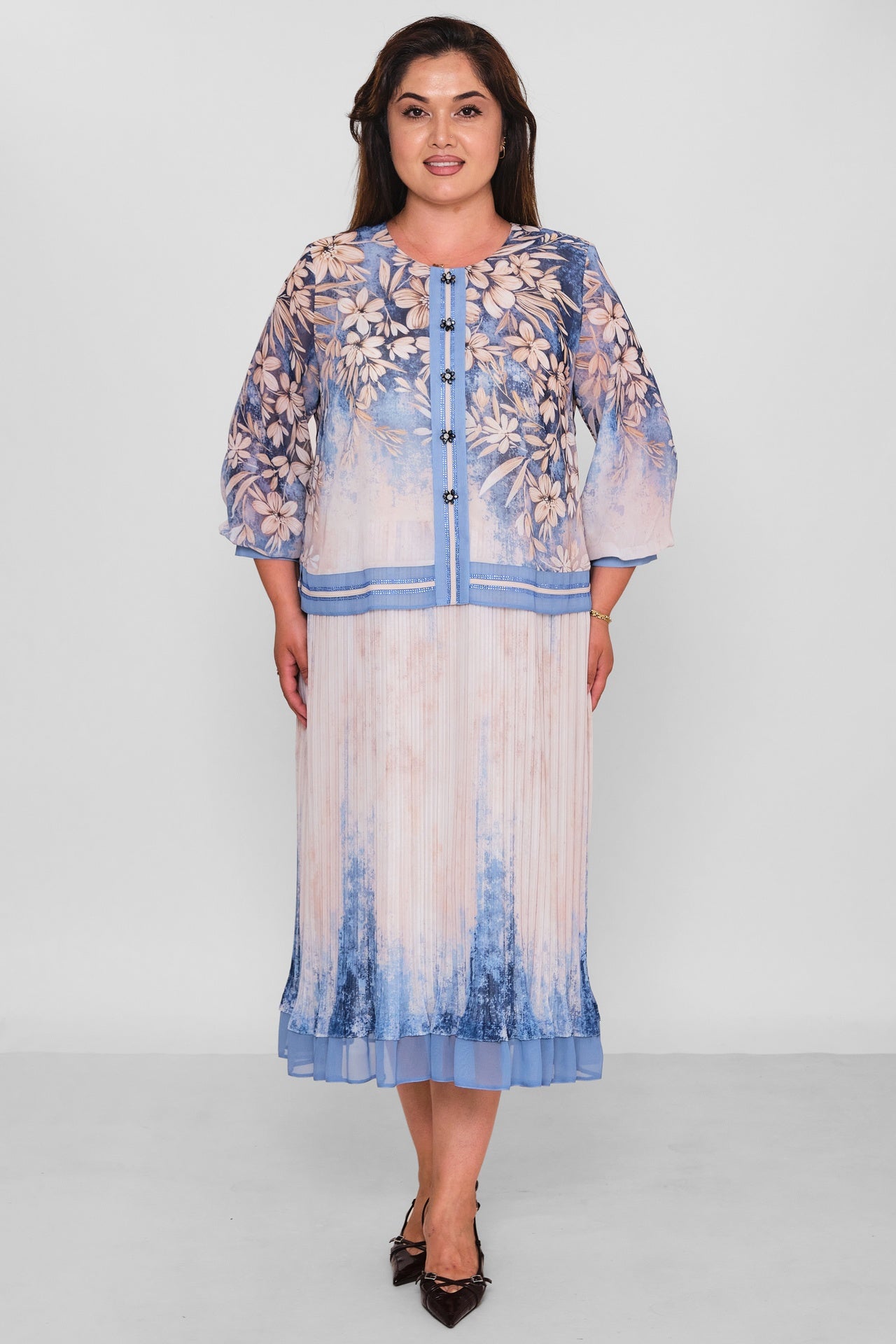 Gumanize - Plus Size Dress (GMZ2026-1033-8048) - 8690200197857