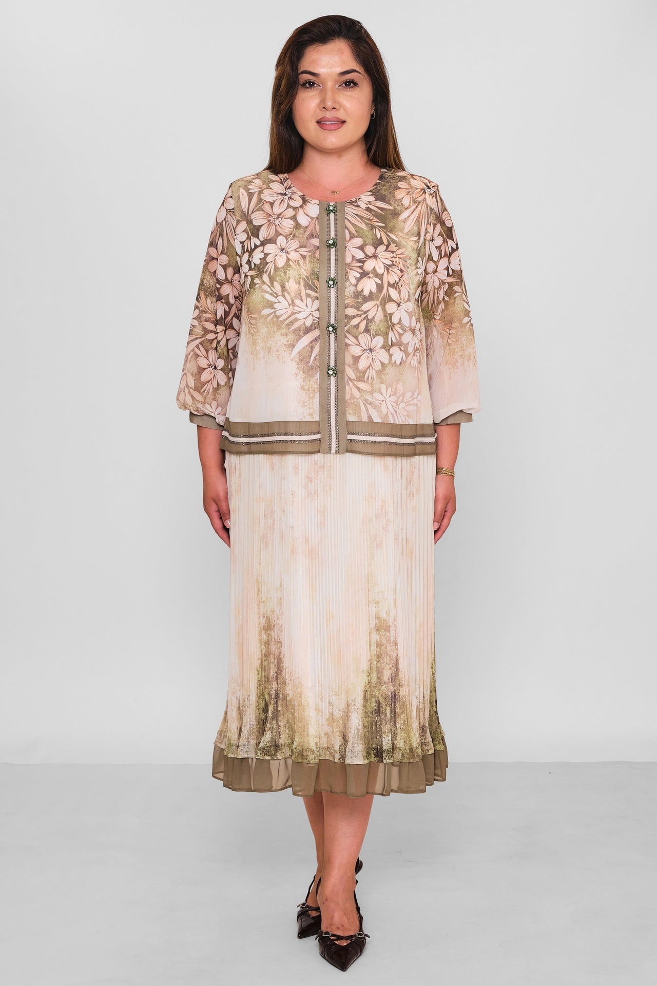 Gumanize - Plus Size Dress (GMZ2026-1033-8048) - 8690200197864