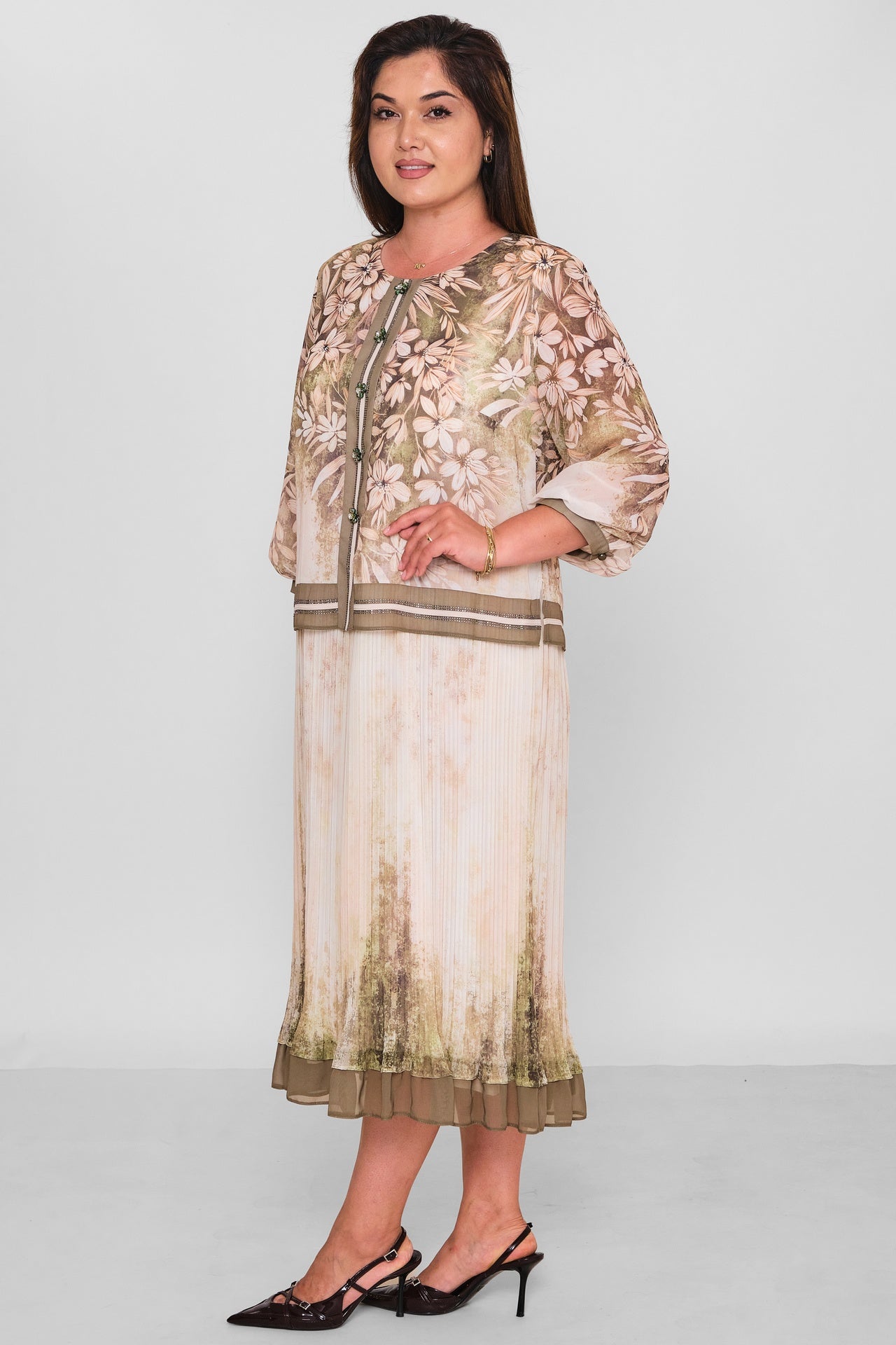 Gumanize - Plus Size Dress (GMZ2026-1033-8048) - 8690200197864