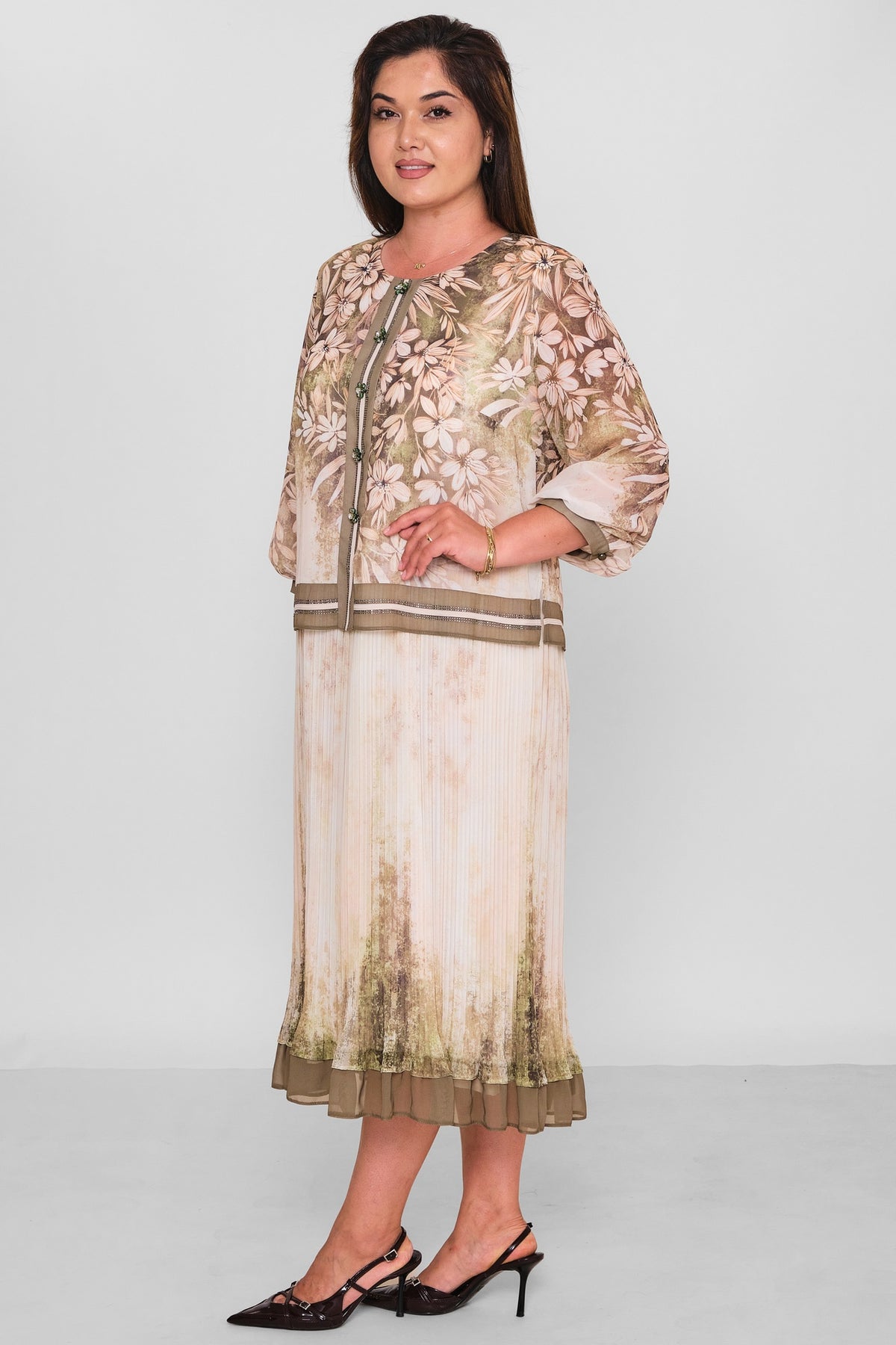 Gumanize - Plus Size Dress (GMZ2026-1033-8048) - 8690200197864