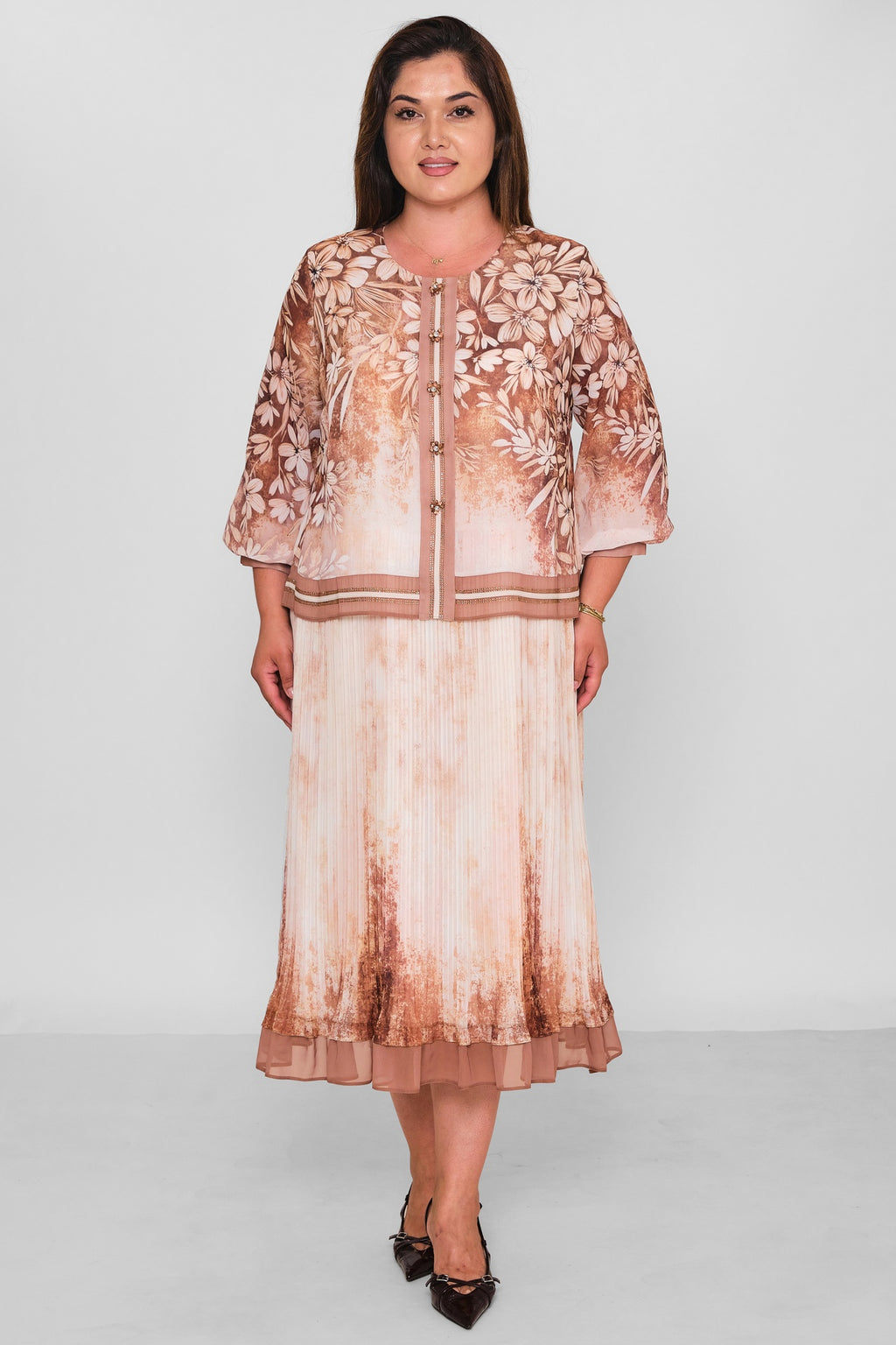 Gumanize - Plus Size Dress (GMZ2026-1033-8048) - 8690200197871