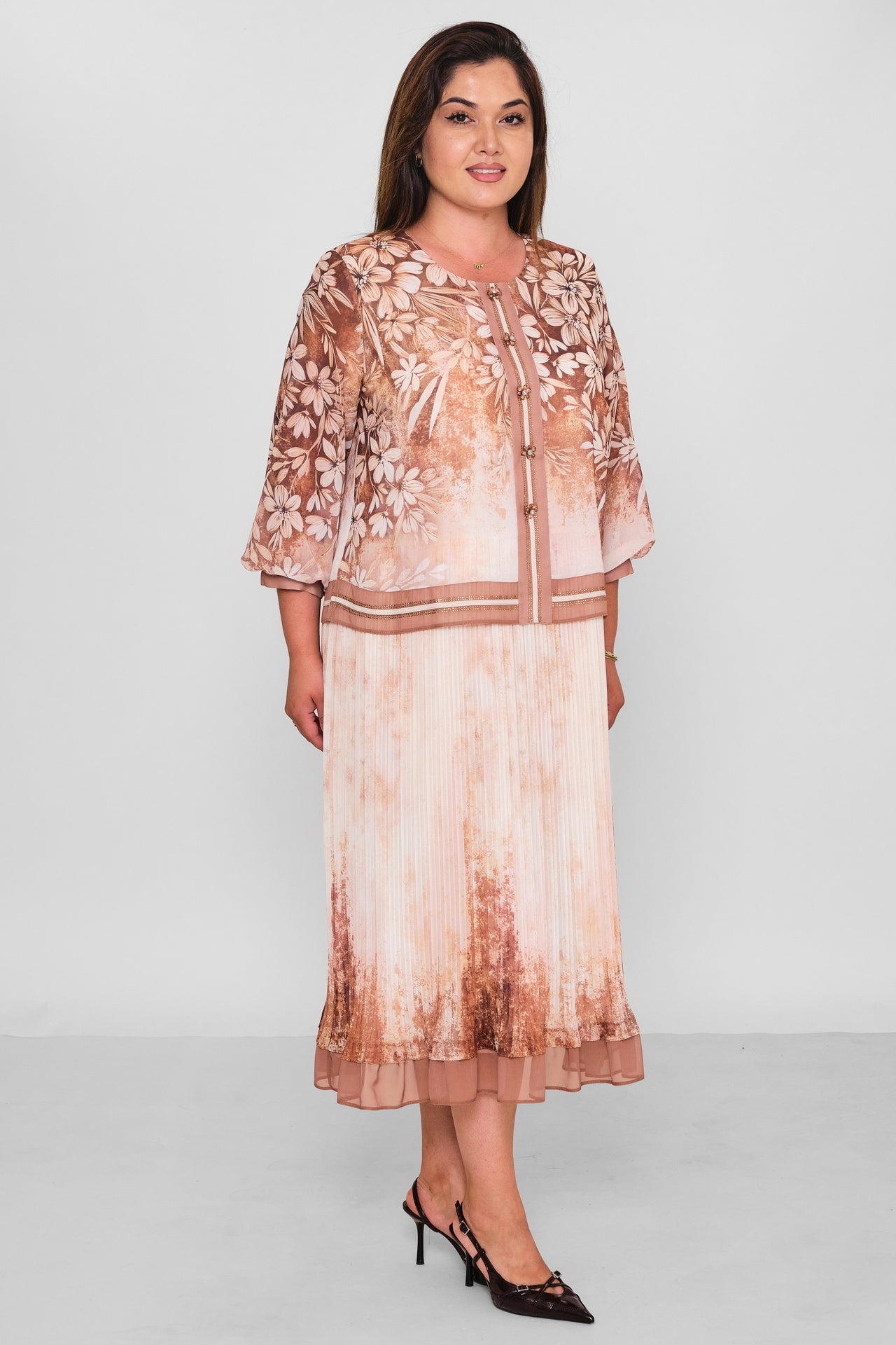 Gumanize - Plus Size Dress (GMZ2026-1033-8048) - 8690200197871