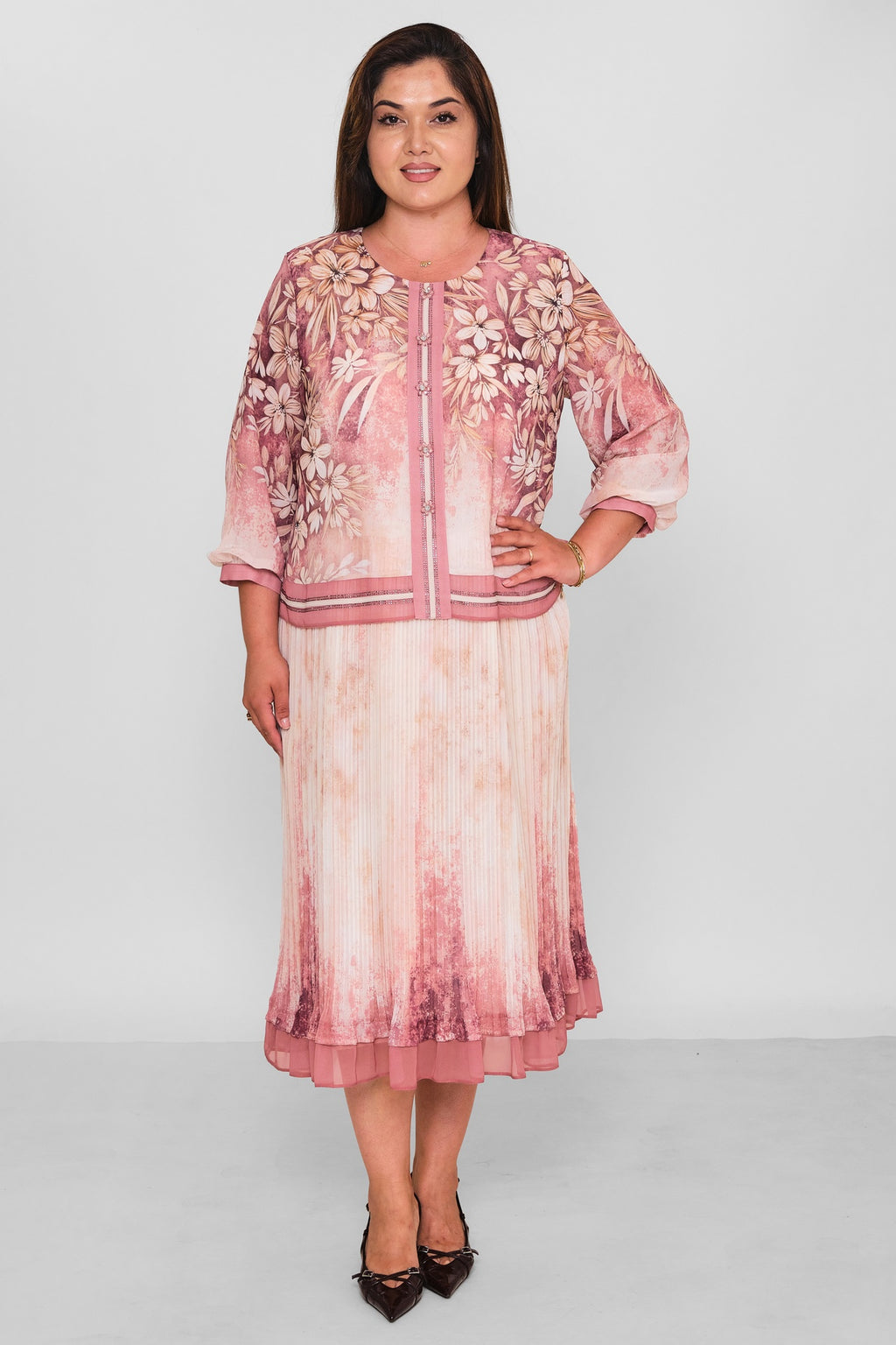 Gumanize - Plus Size Dress (GMZ2026-1033-8048) - 8690200197888