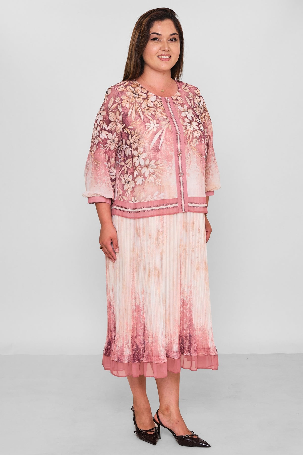 Gumanize - Plus Size Dress (GMZ2026-1033-8048) - 8690200197888