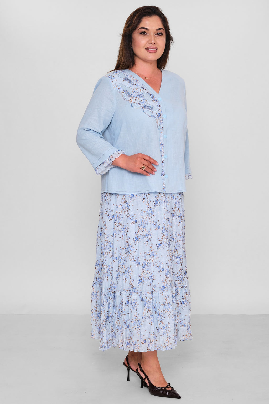 Gumanize - Plus Size Suit (GMZTK695-8291) - 8690200197956