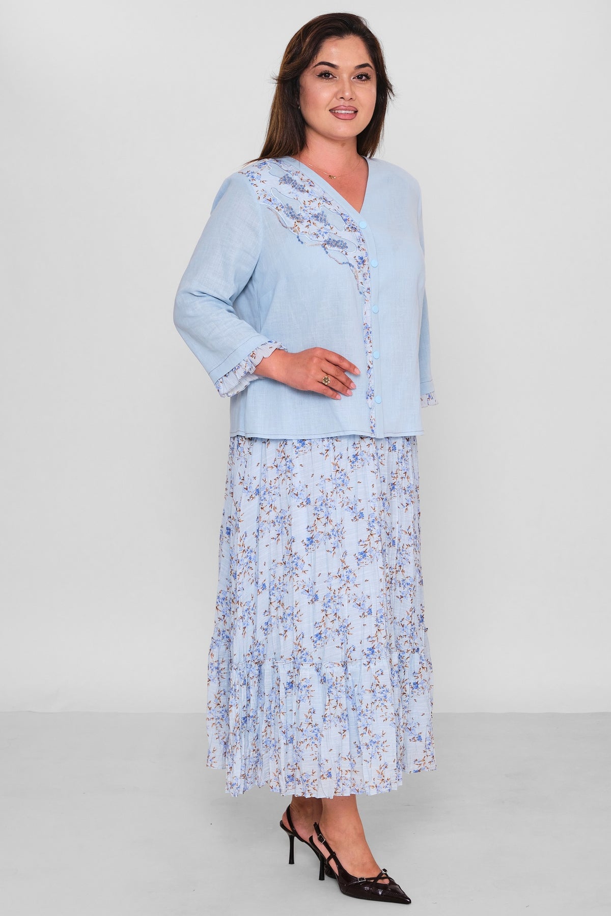 Gumanize - Plus Size Suit (GMZTK695-8291) - 8690200197956