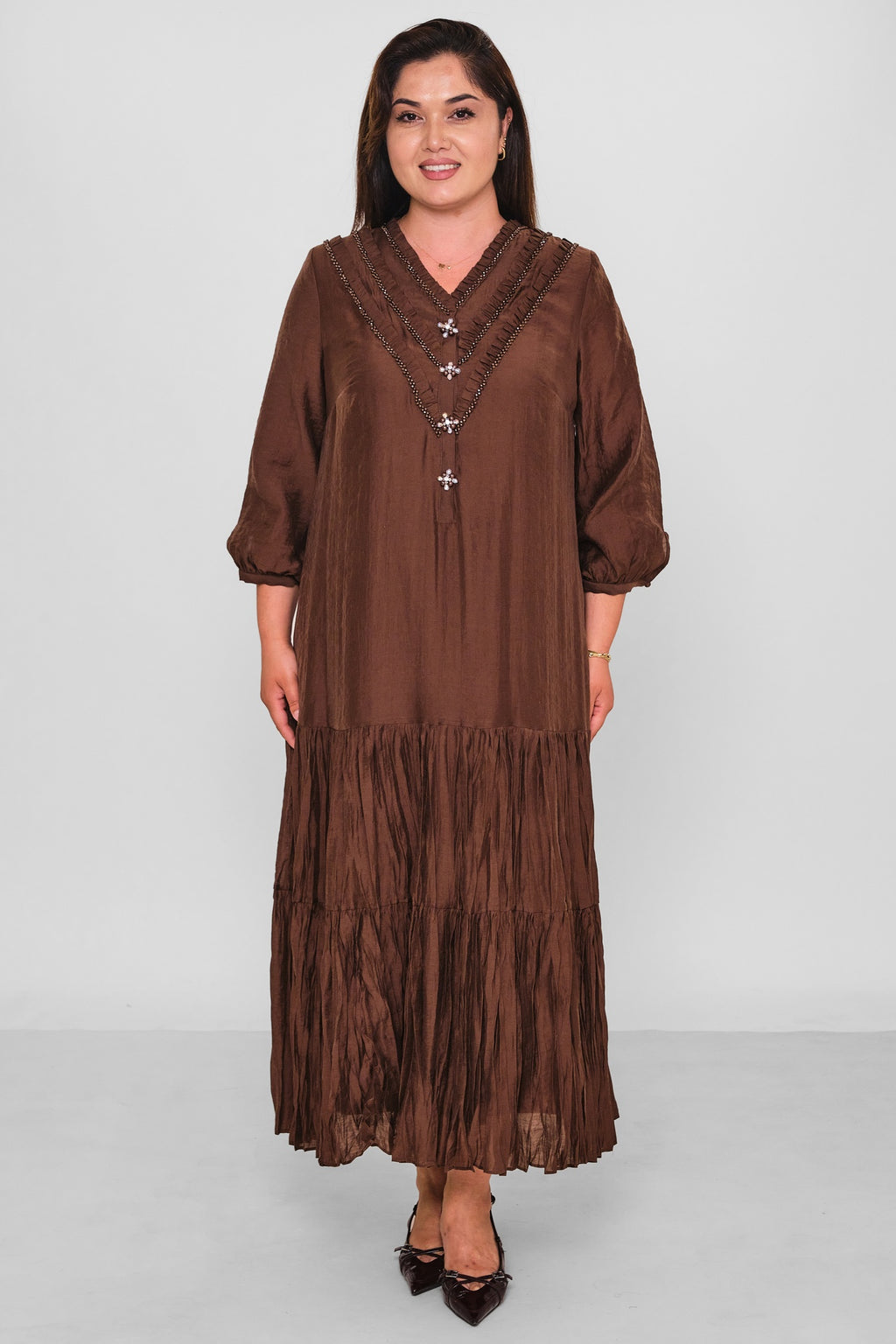 Gumanize - Plus Size Dress (GMZ2026-702-7929) - 8690200198076