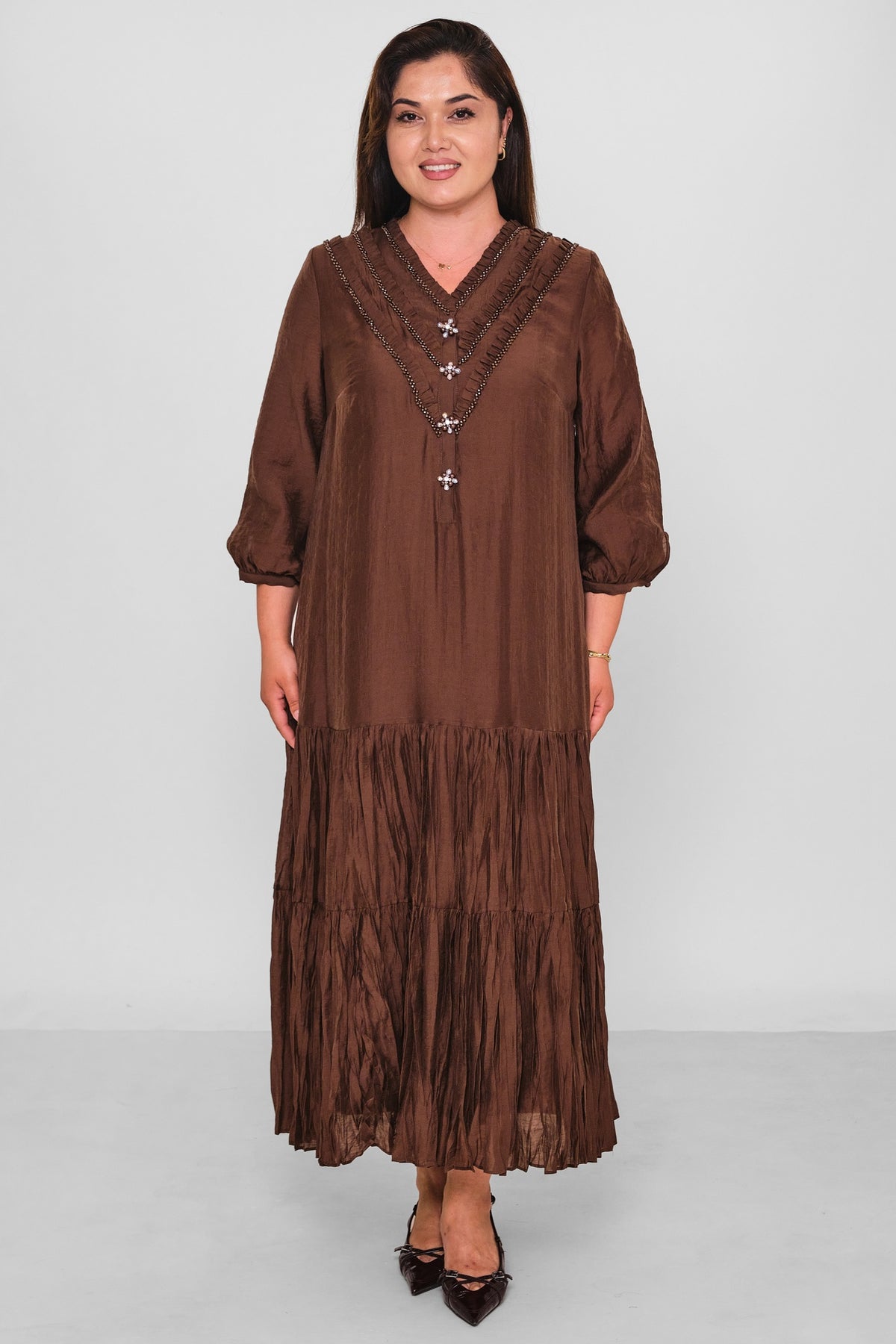 Gumanize - Plus Size Dress (GMZ2026-702-7929) - 8690200198076