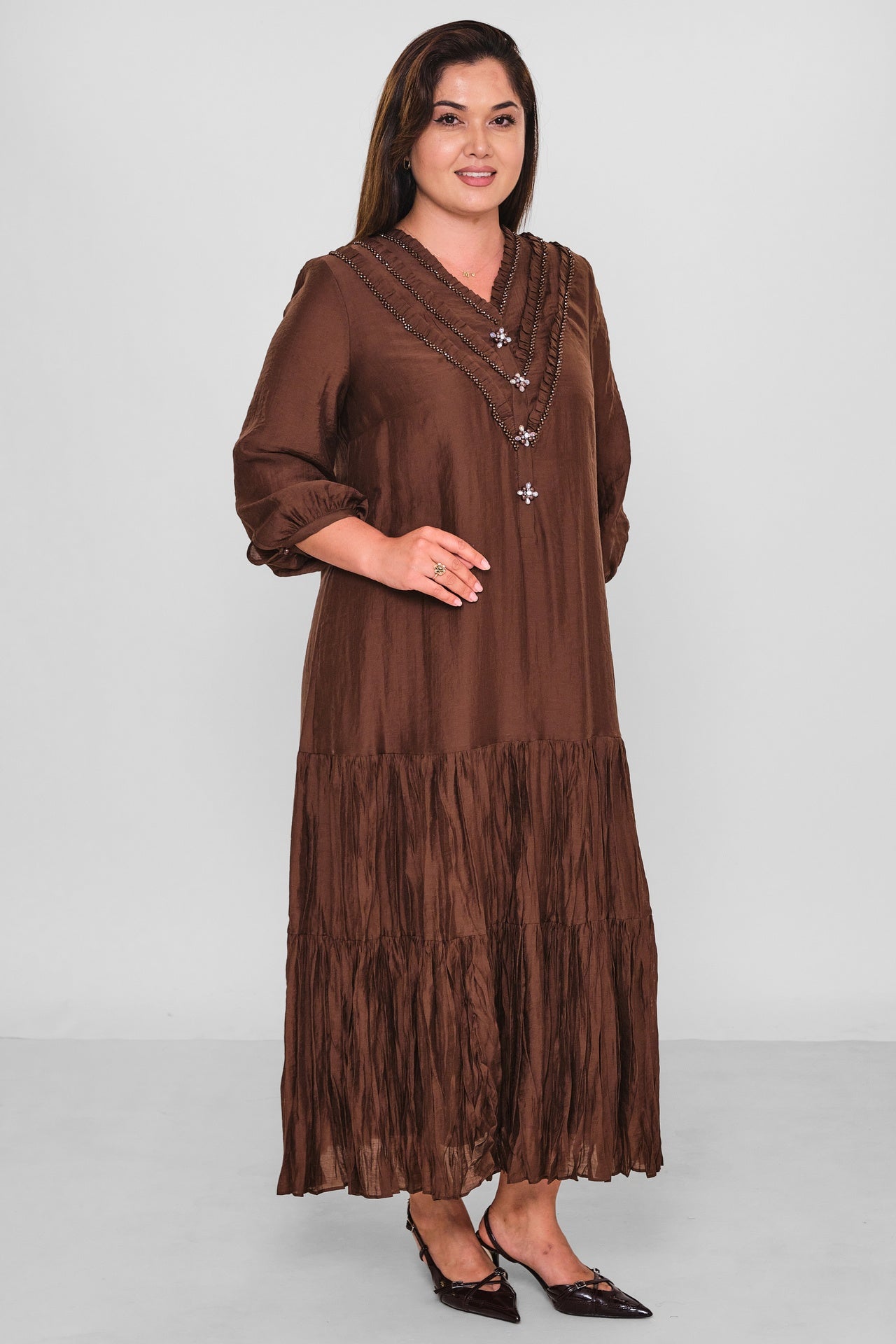Gumanize - Plus Size Dress (GMZ2026-702-7929) - 8690200198076