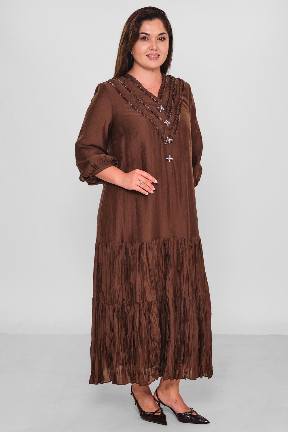 Gumanize - Plus Size Dress (GMZ2026-702-7929) - 8690200198076