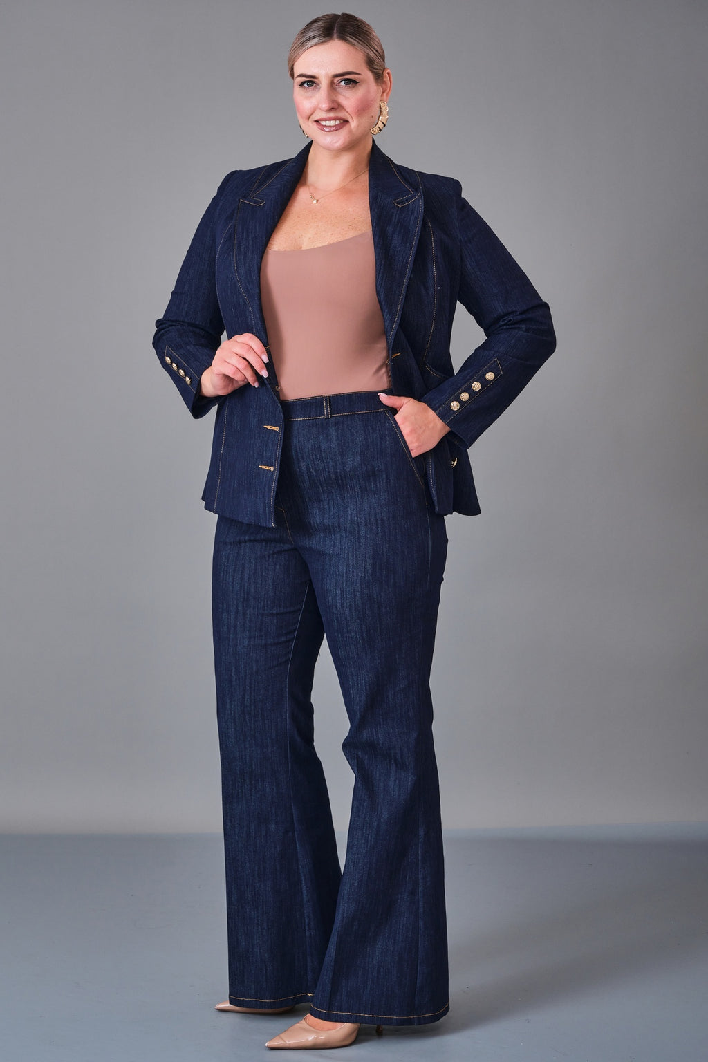 Butik Dayi - Plus Size Suit (BDY27K44364)