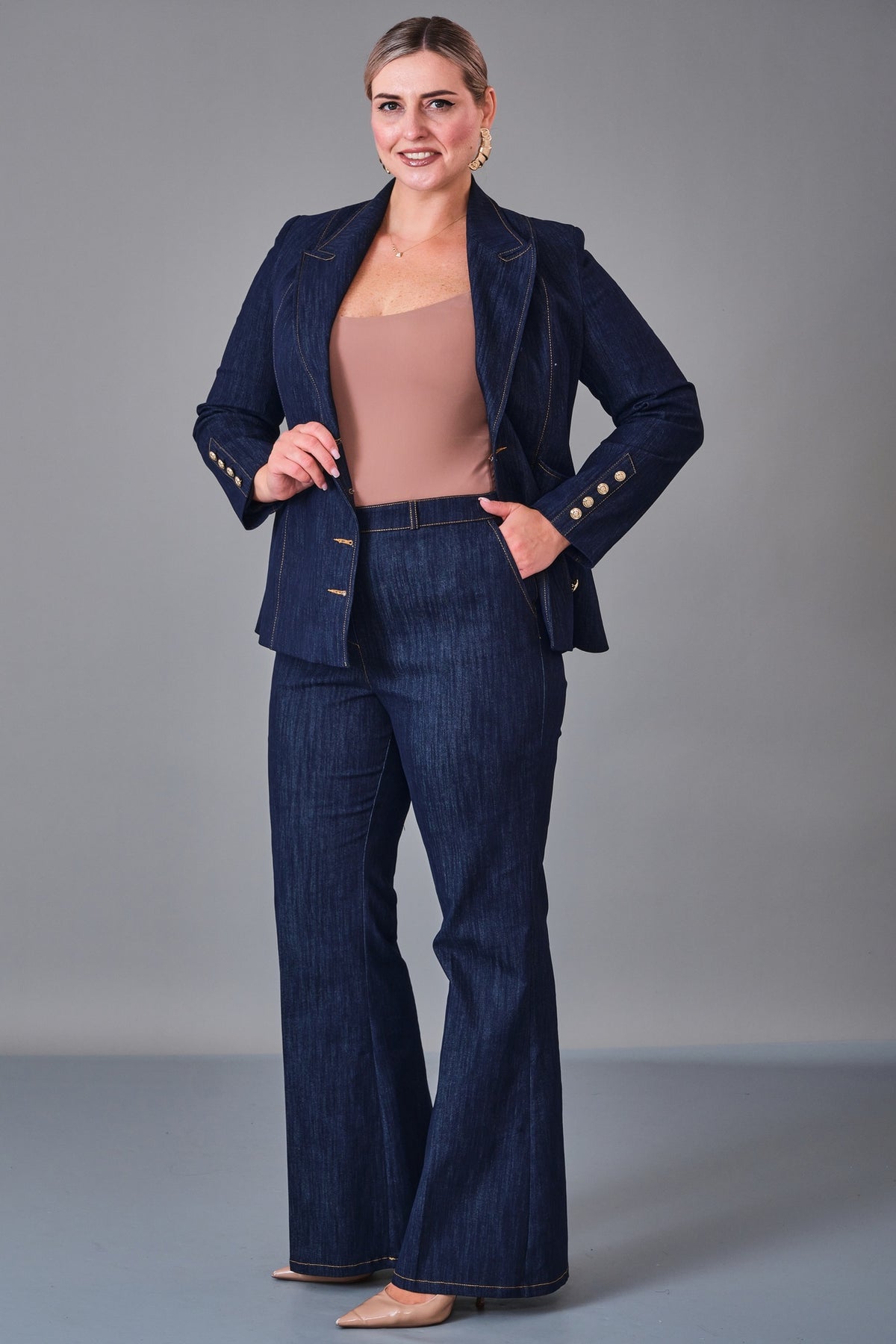 Butik Dayi - Plus Size Suit (BDY27K44364)
