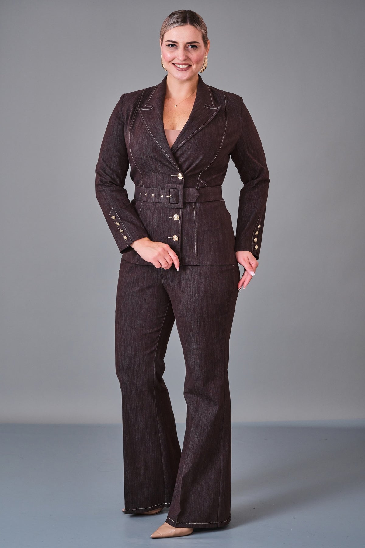 Butik Dayi - Plus Size Suit (BDY27K44364)