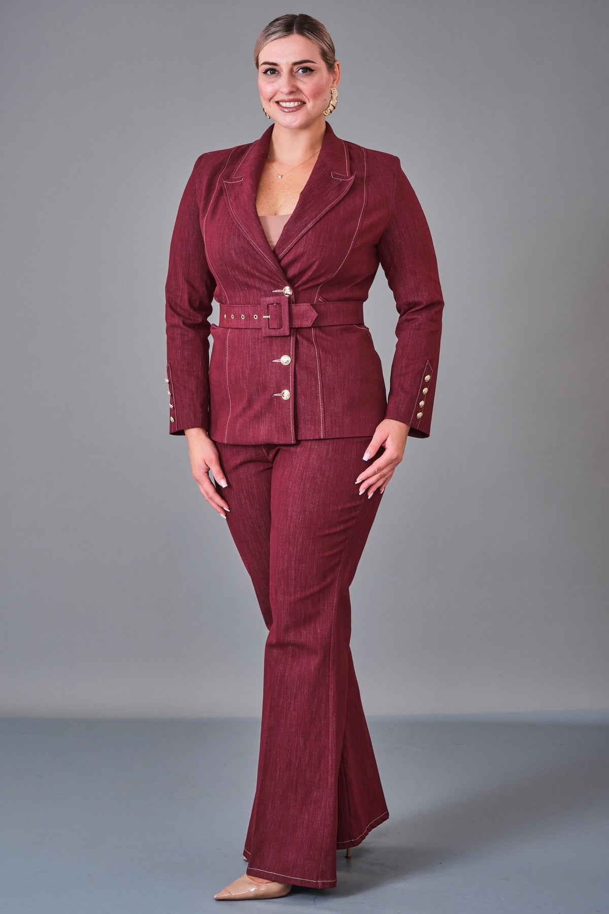 Butik Dayi - Plus Size Suit (BDY27K44364)