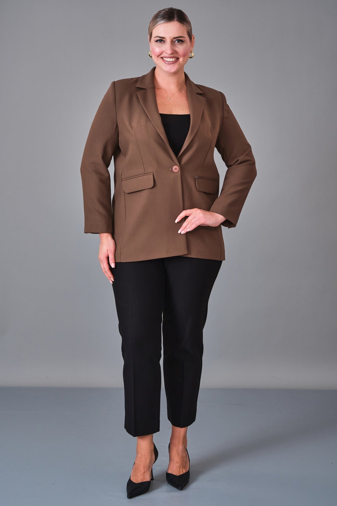 Elitline - Plus Size Jacket (ELT26Y4-59-3020) - 8690200200311