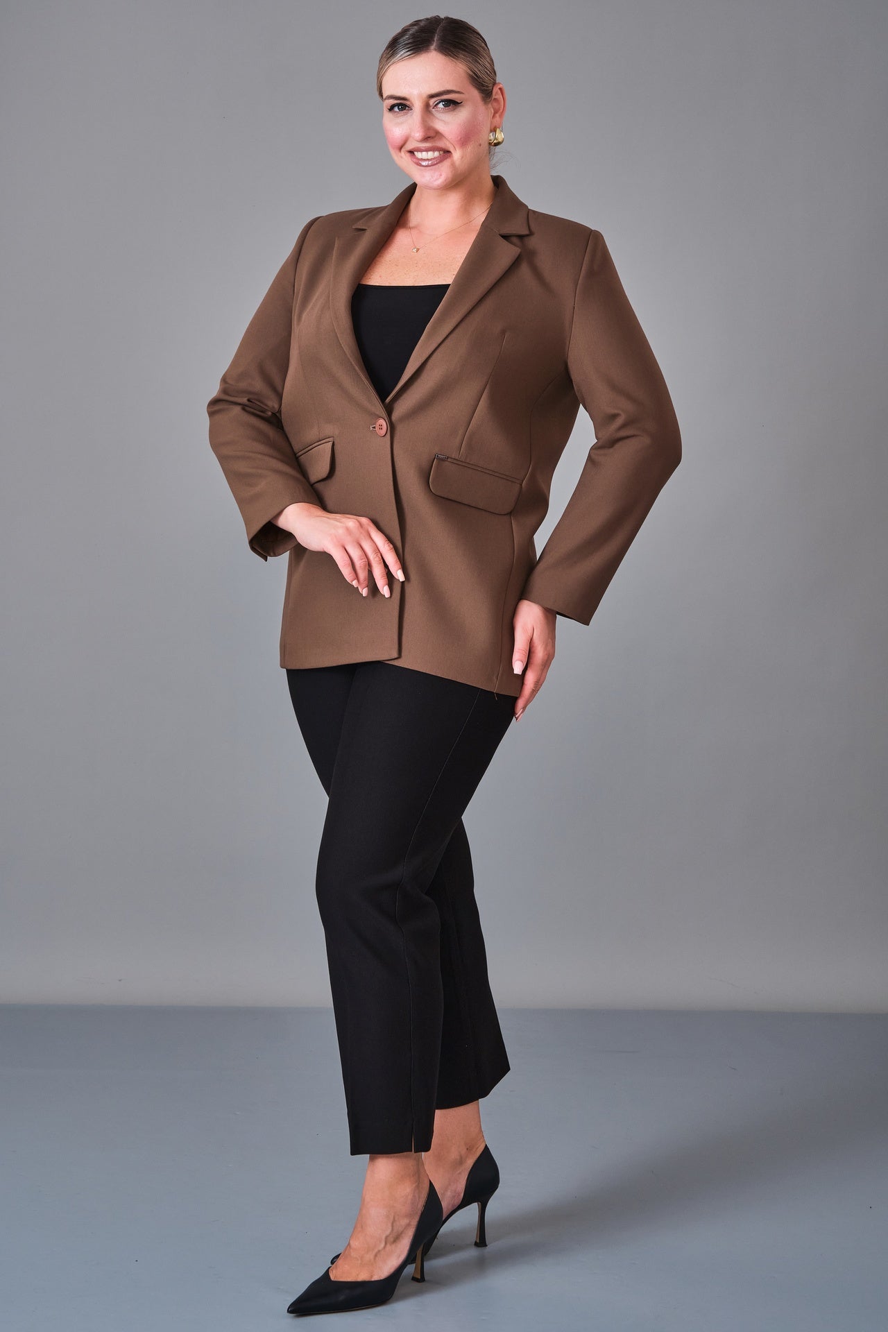 Elitline - Plus Size Jacket (ELT26Y4-59-3020) - 8690200200311
