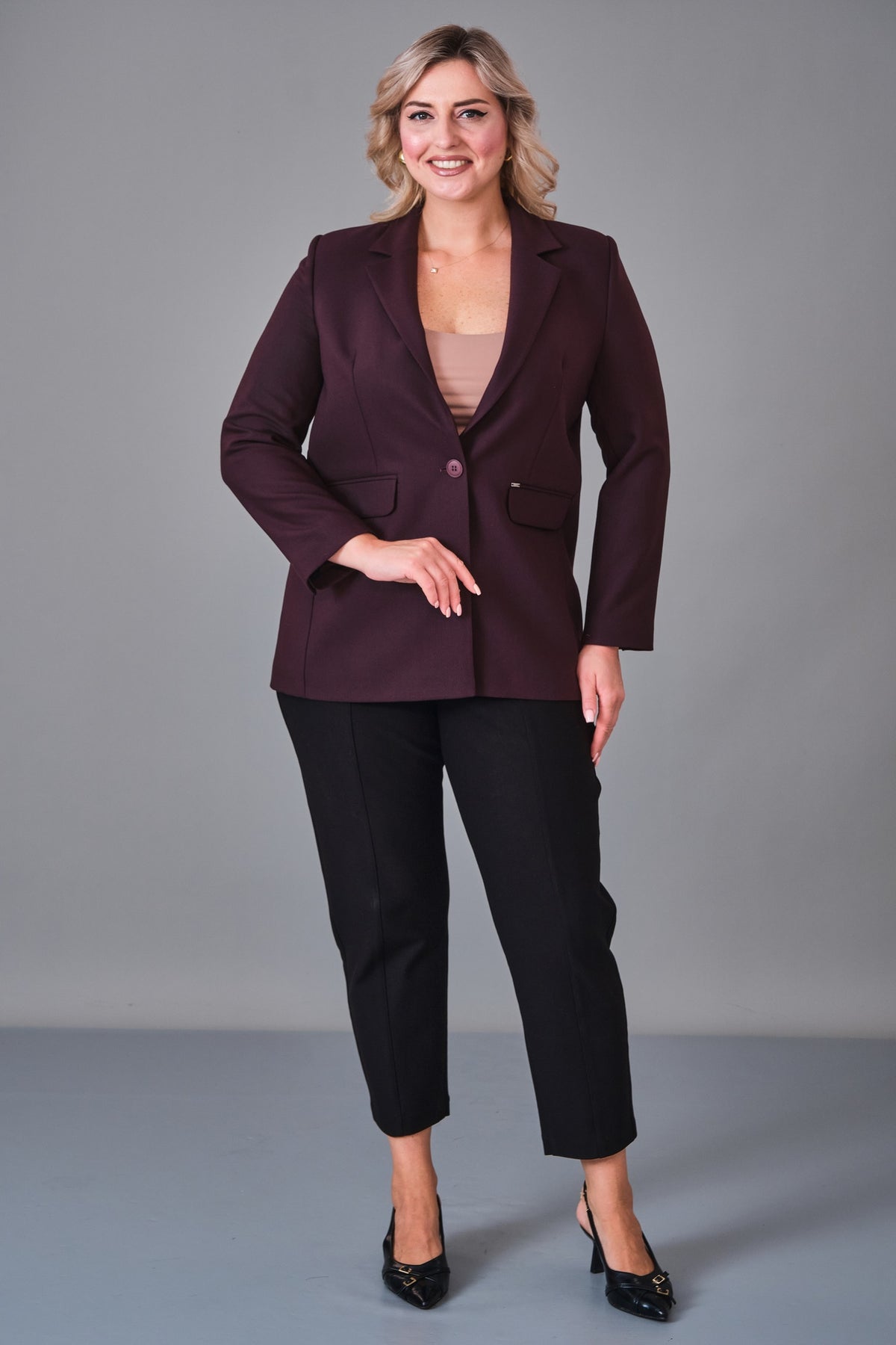 Elitline - Plus Size Jacket (ELT26Y4-59-3020) - 8690200200366