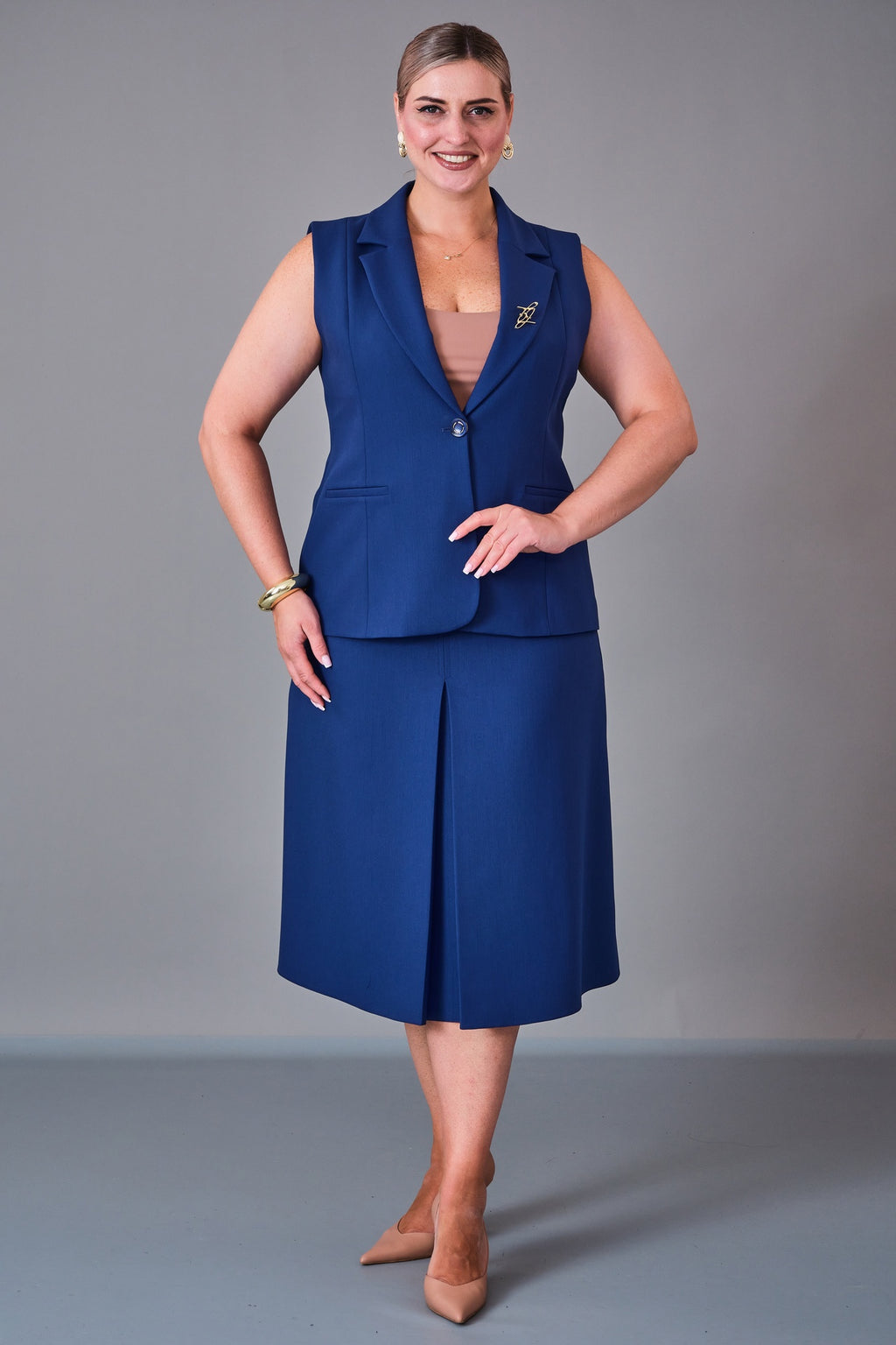 Cocomika - Plus Size Suit (CMK27K3022) - 8690200201417