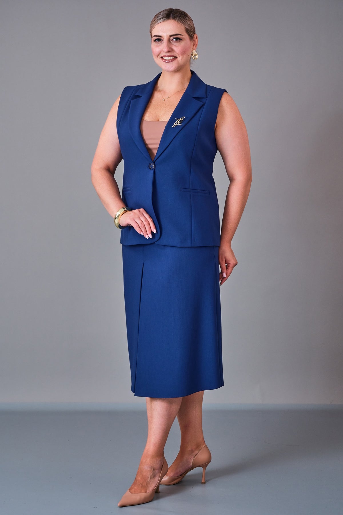 Cocomika - Plus Size Suit (CMK27K3022) - 8690200201417