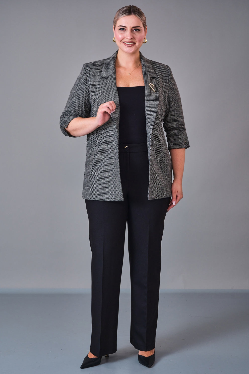 Cocomika - Plus Size Jacket (CMK27K1079) - 8690200201547