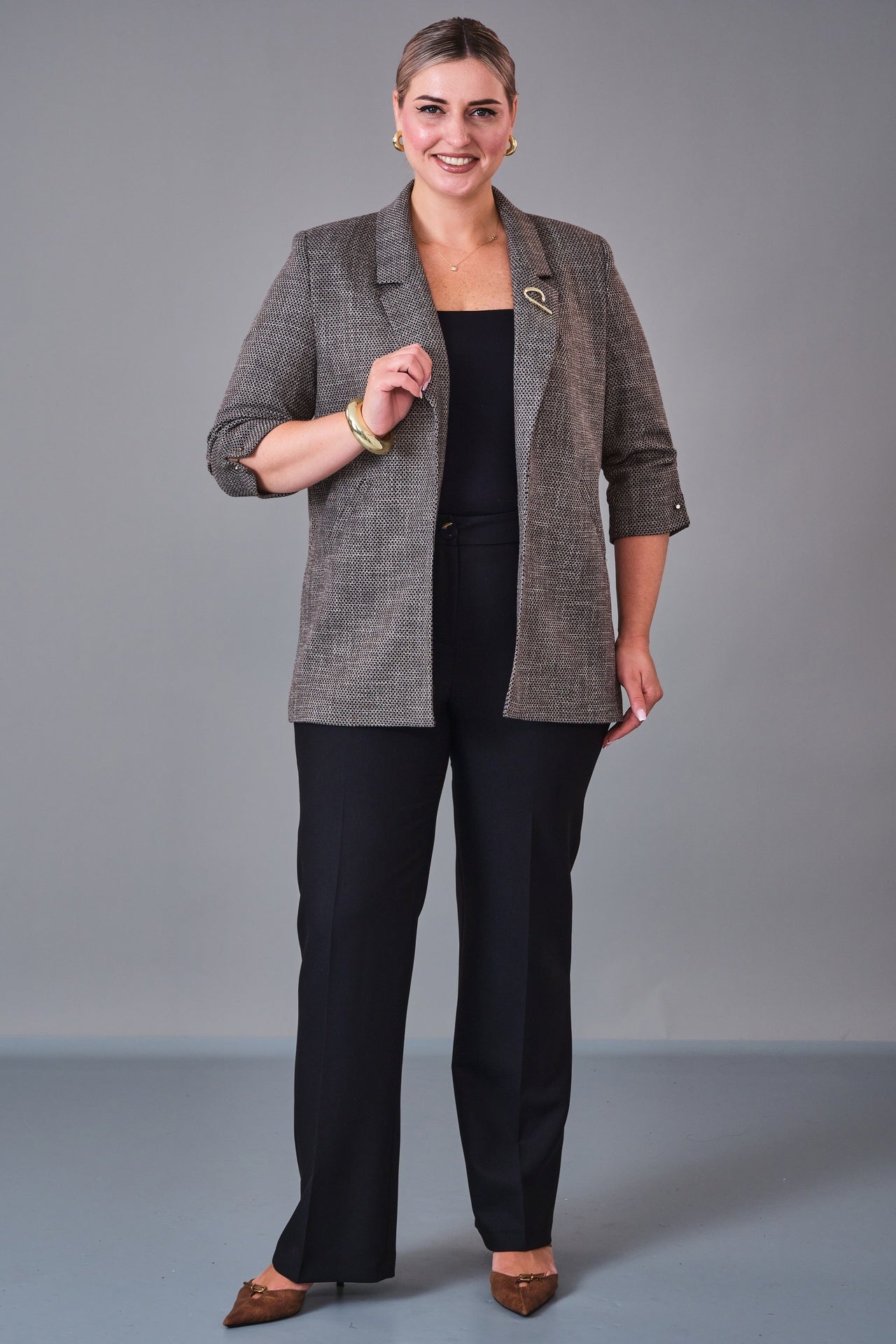Cocomika - Plus Size Jacket (CMK27K1079) - 8690200201554