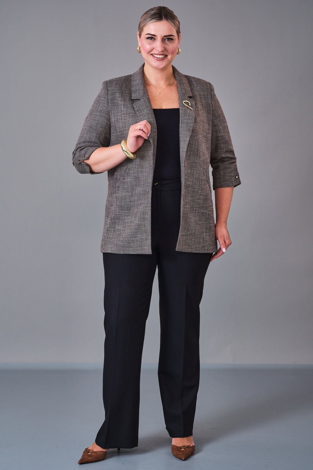 Cocomika - Plus Size Jacket (CMK27K1079) - 8690200201554
