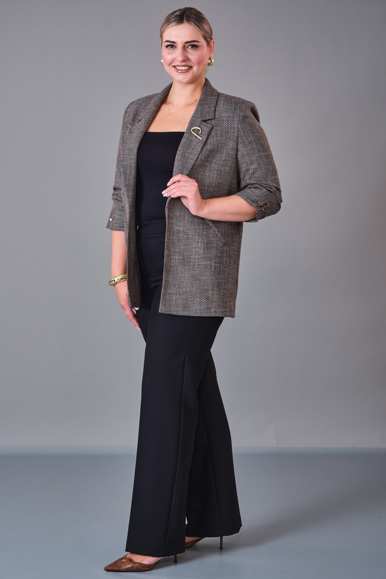 Cocomika - Plus Size Jacket (CMK27K1079) - 8690200201554
