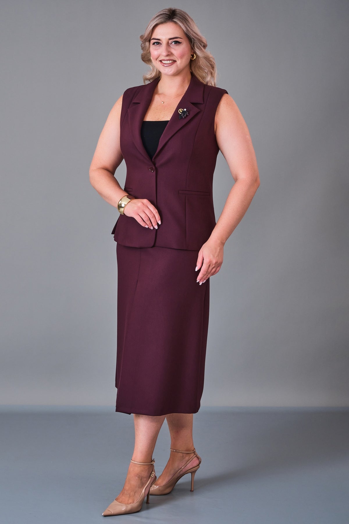 Meira - Plus Size Suit (MEI27K8575) - 8690200201721