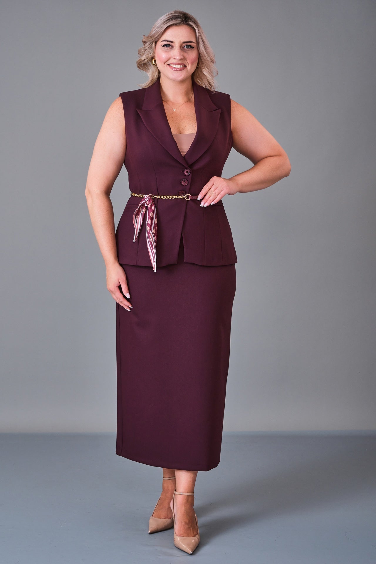 Meira - Plus Size Suit (MEI27K8585) - 8690200201929