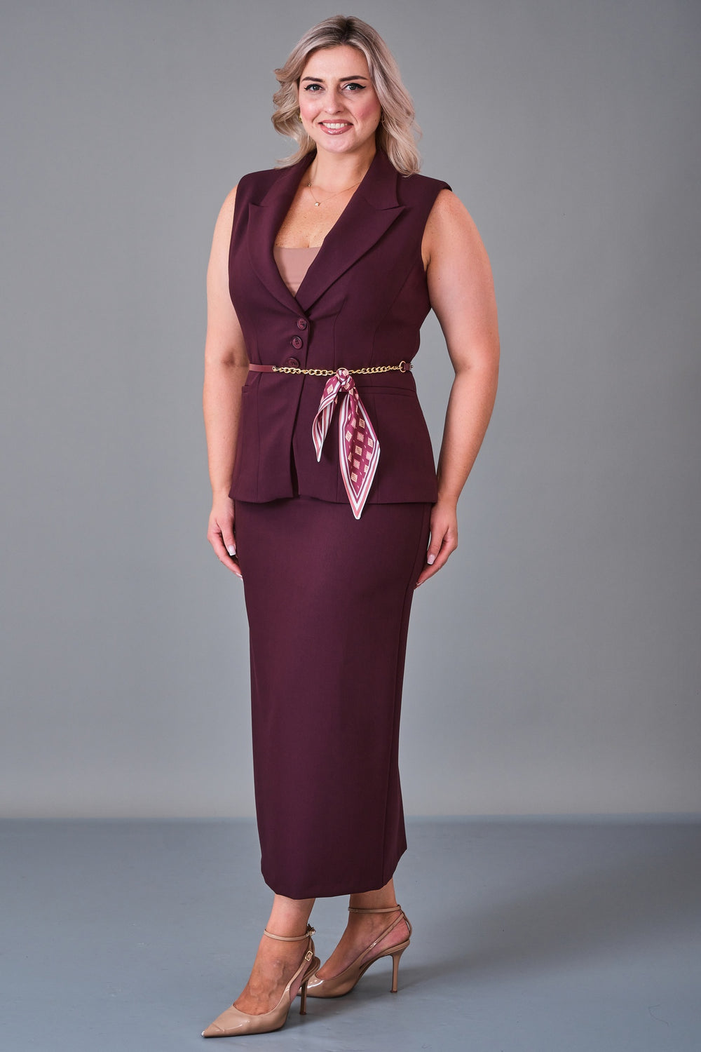 Meira - Plus Size Suit (MEI27K8585) - 8690200201929