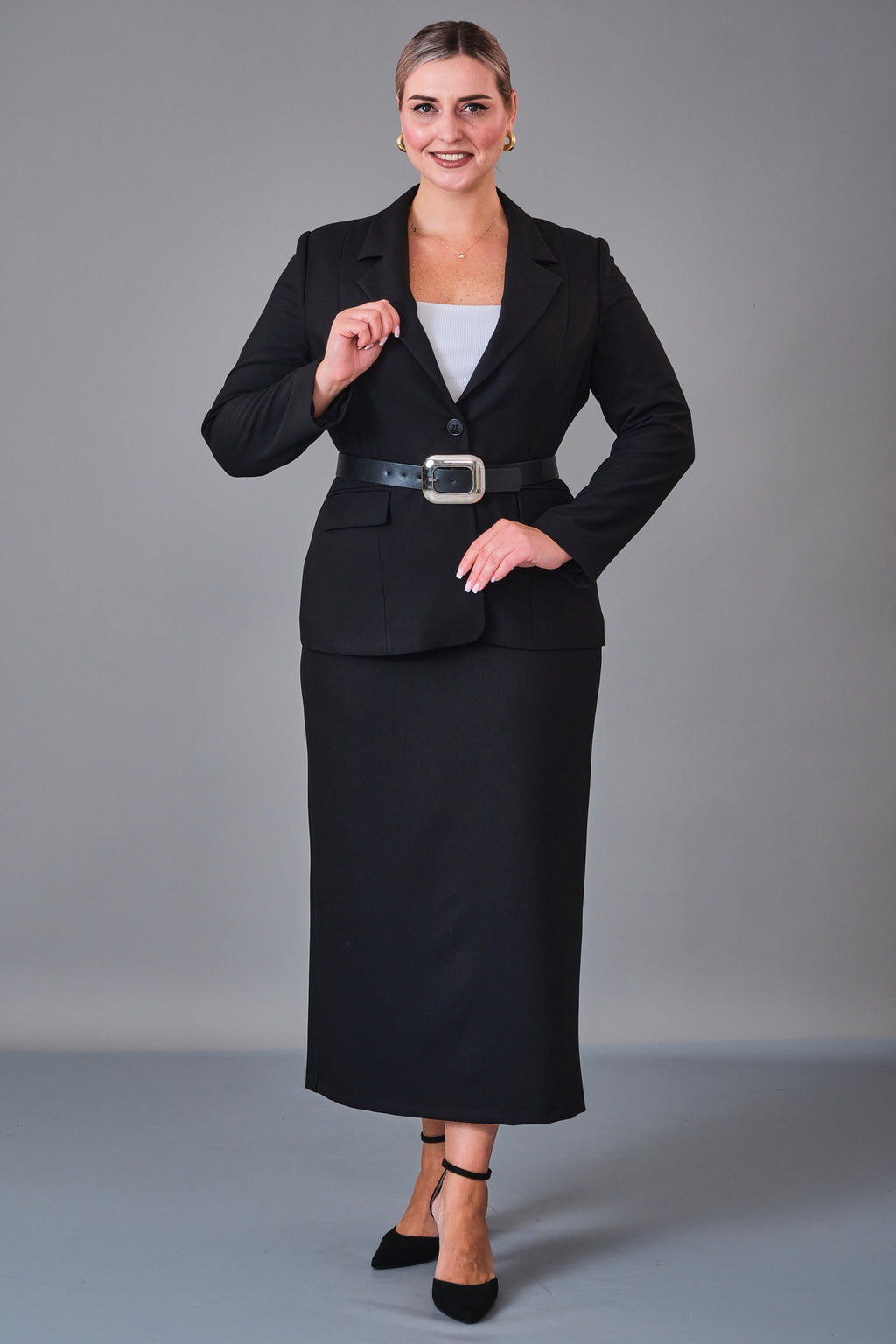 Meira - Plus Size Suit (MEI27K8625) - 8690200202148