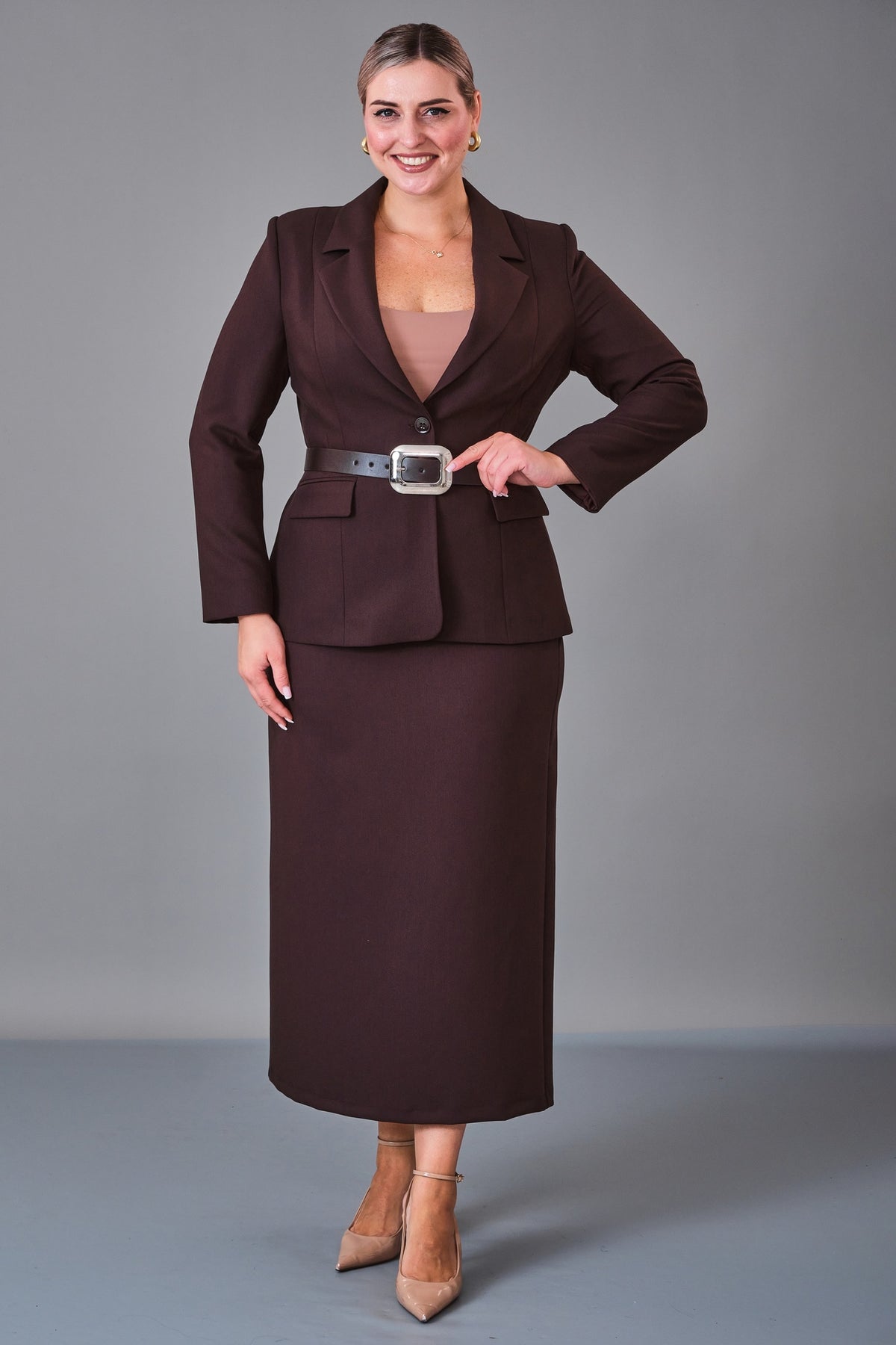 Meira - Plus Size Suit (MEI27K8625) - 8690200202179