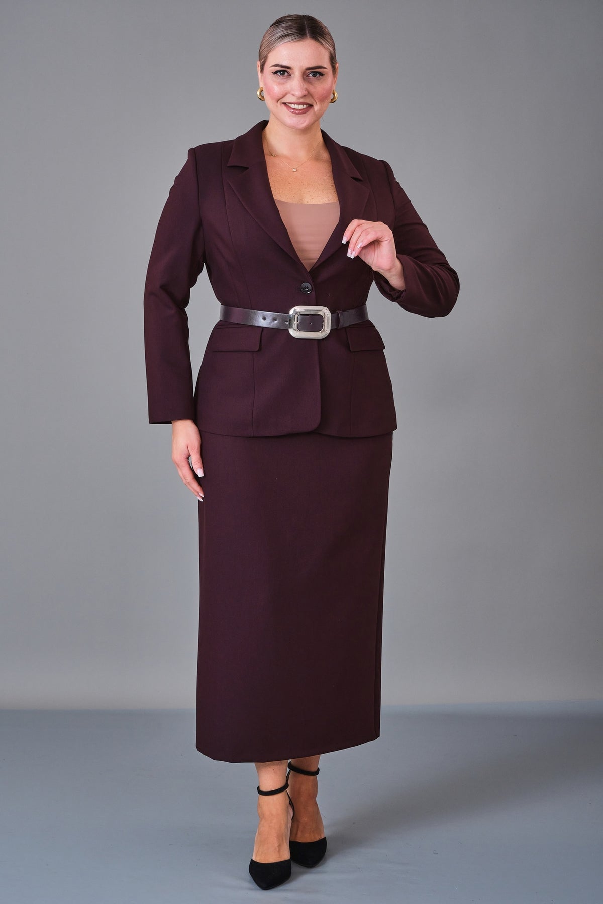 Meira - Plus Size Suit (MEI27K8625) - 8690200202193